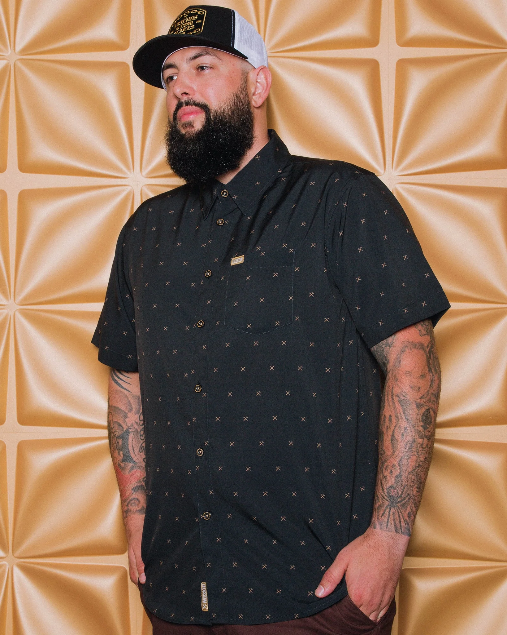 Finney Party Shirt - Black & Gold - Image 5