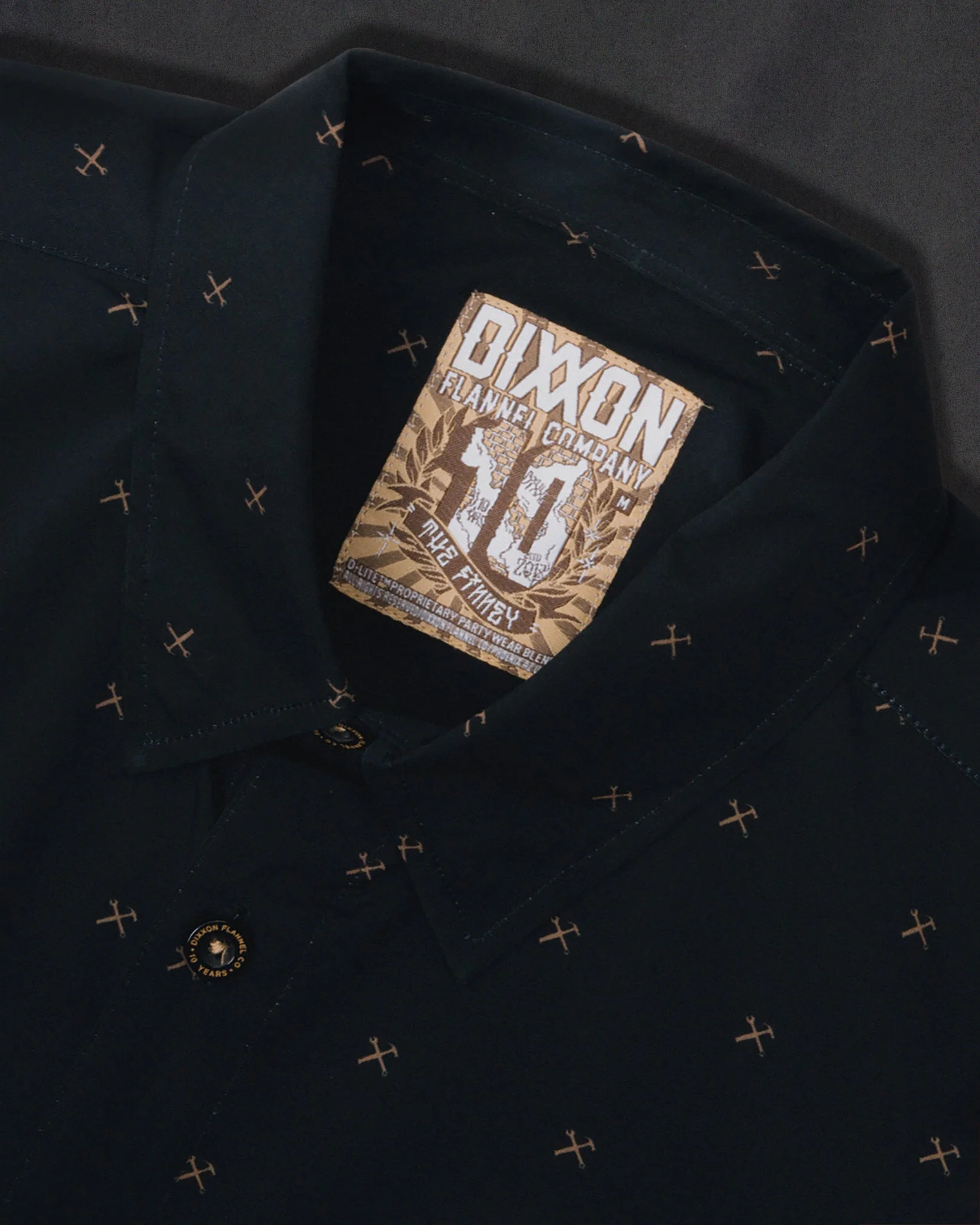 Finney Party Shirt - Black & Gold - Image 9