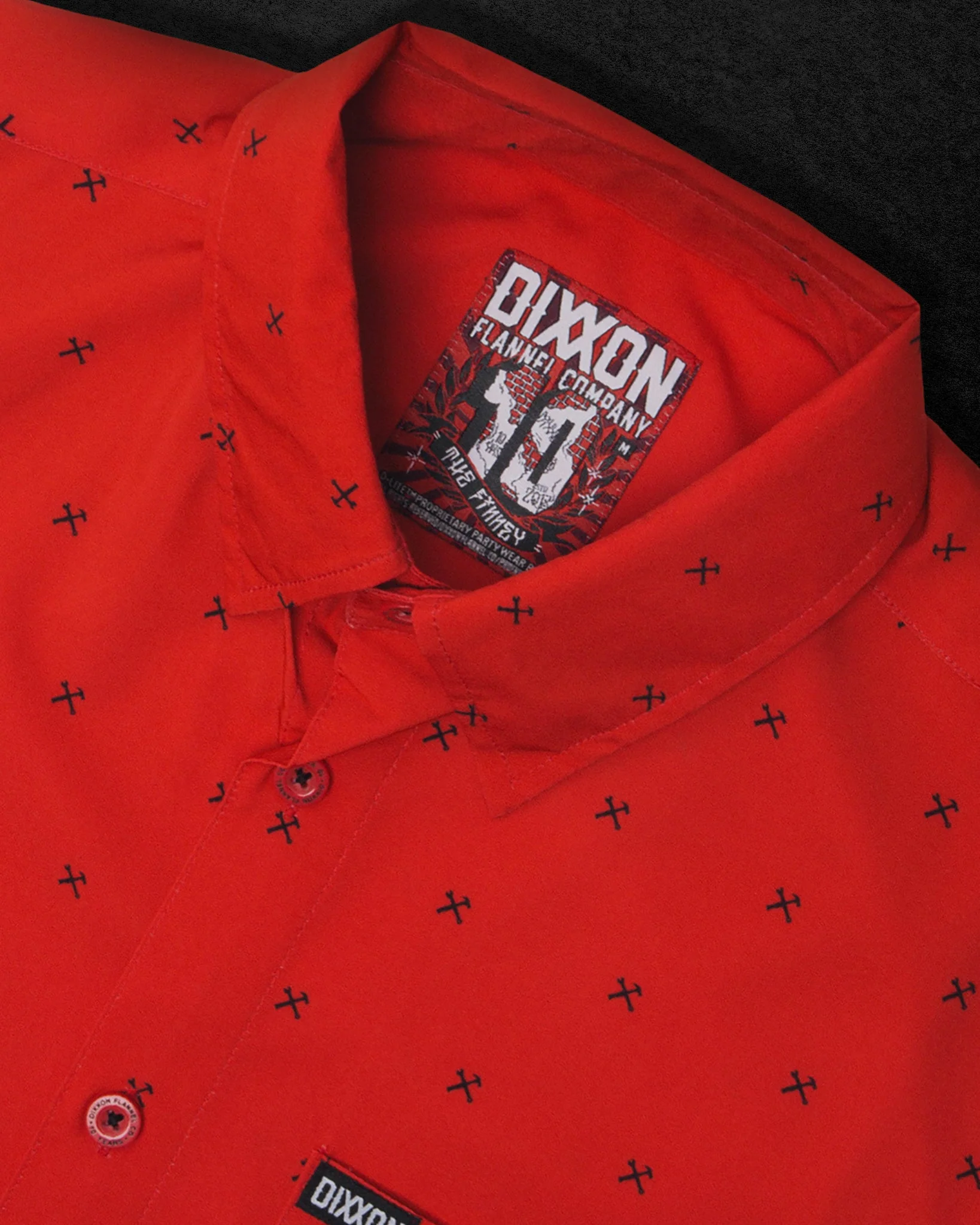 Finney Party Shirt - Red & Black - Image 5