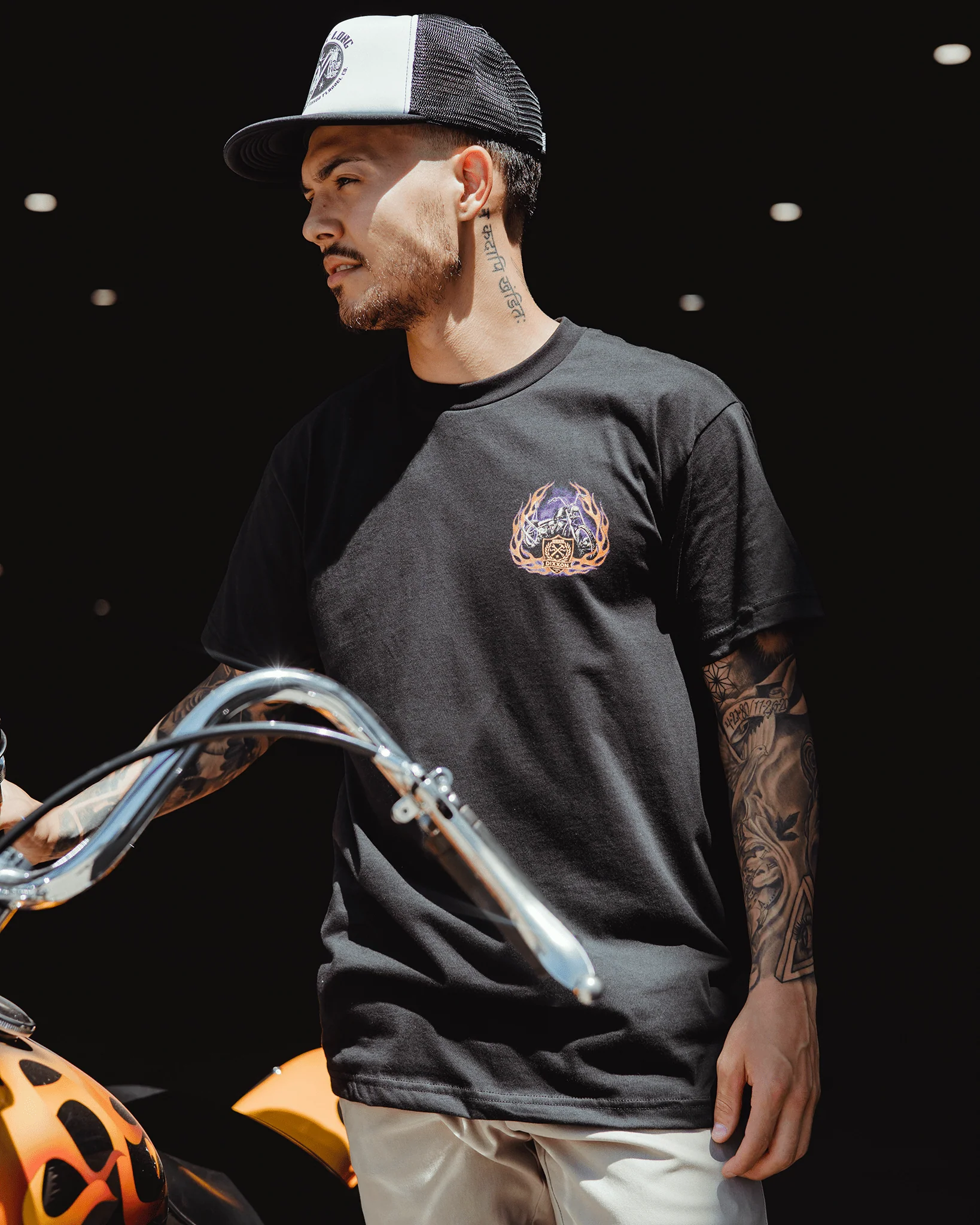 Fire Crest T-Shirt - Black - Image 5