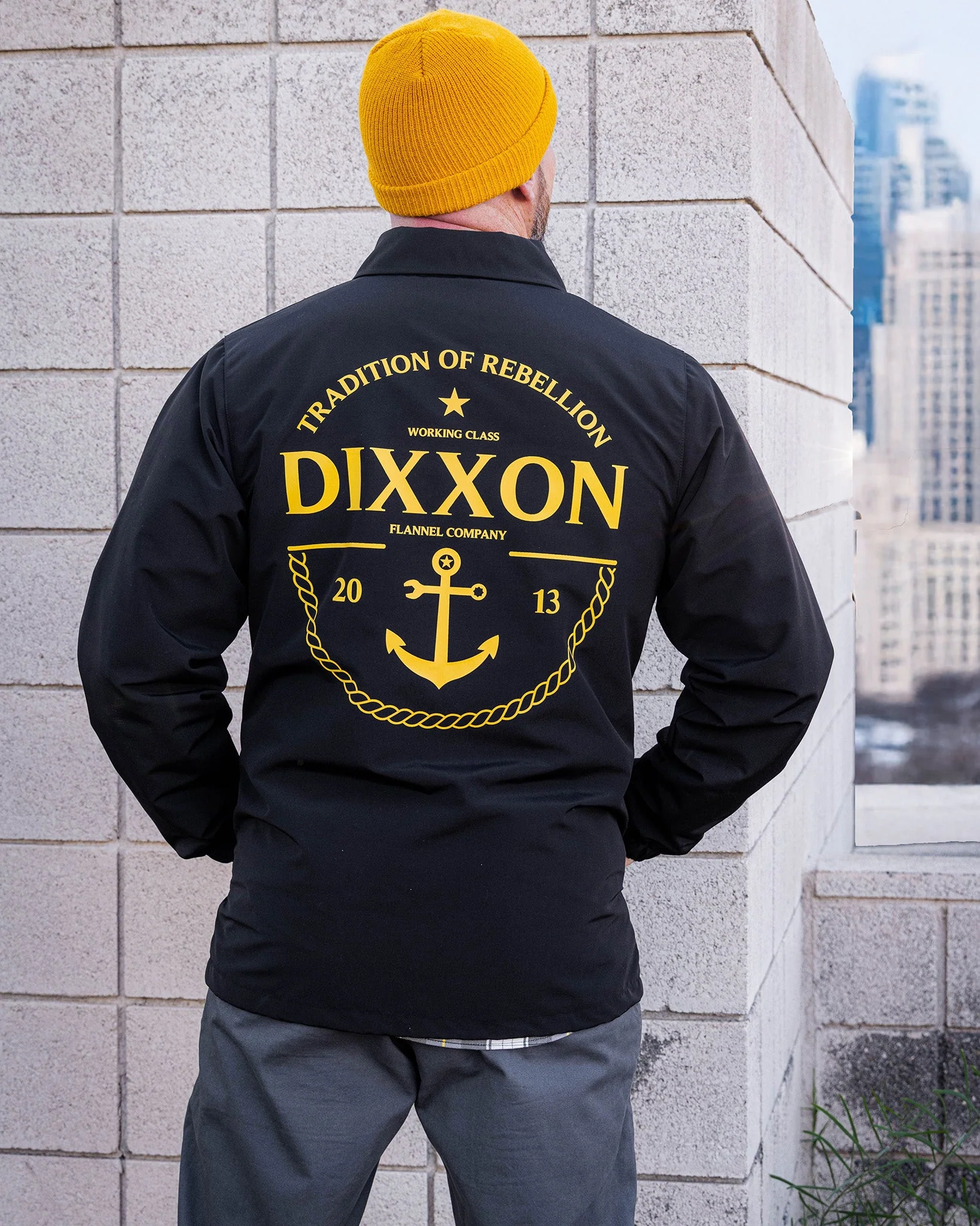 Gold Tradition of Rebellion Coaches Jacket - Black - Image 4