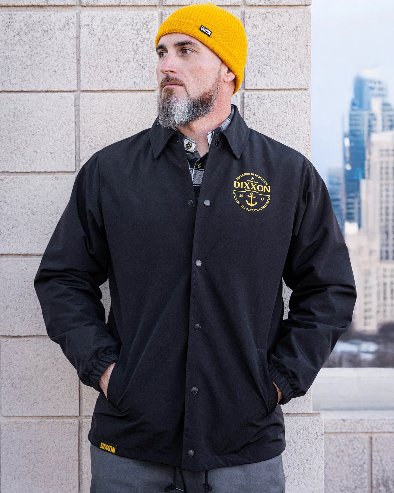 Gold Tradition of Rebellion Coaches Jacket - Black - Image 5