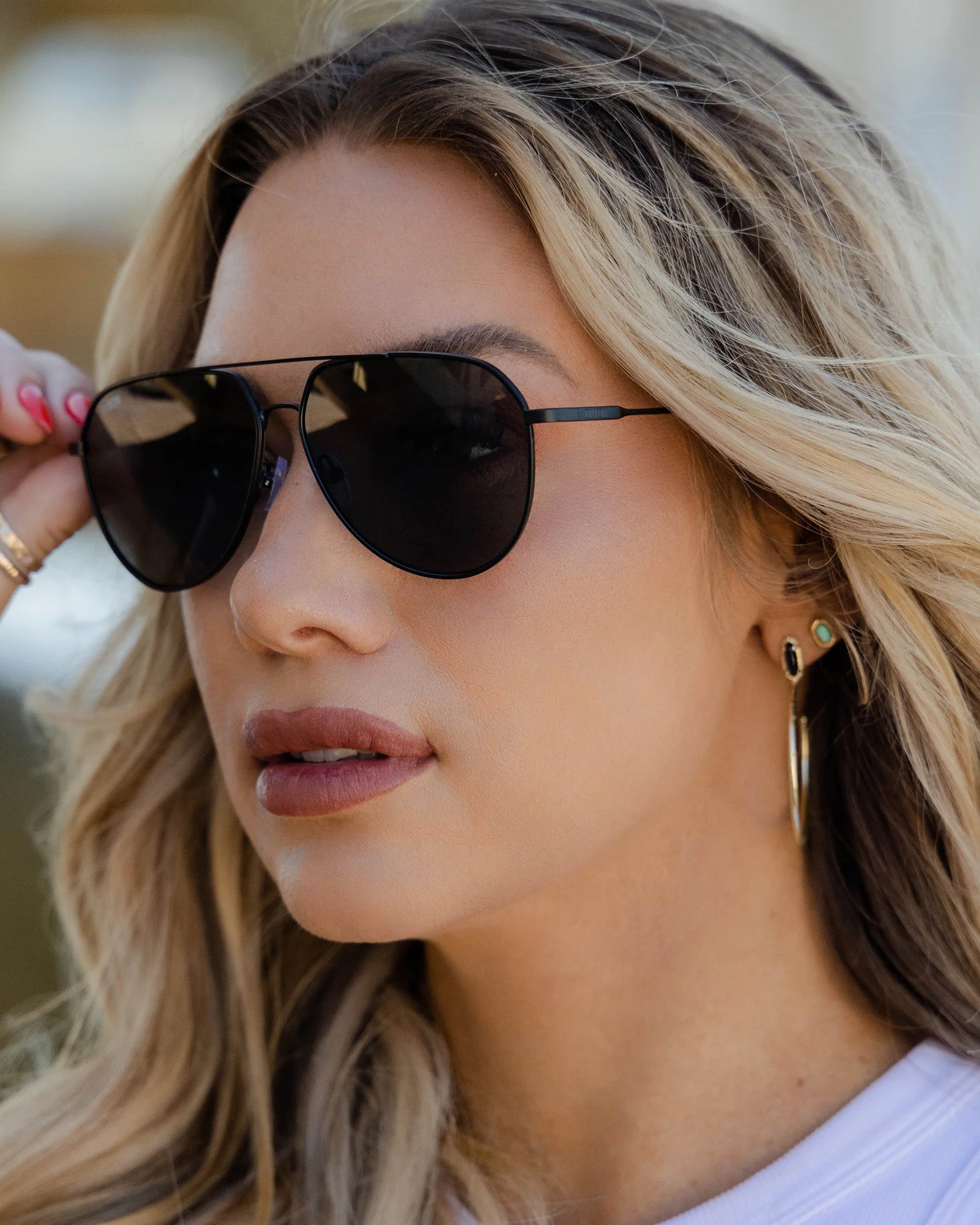 Goose Sunglasses - Brushed Black & Gray - Image 2