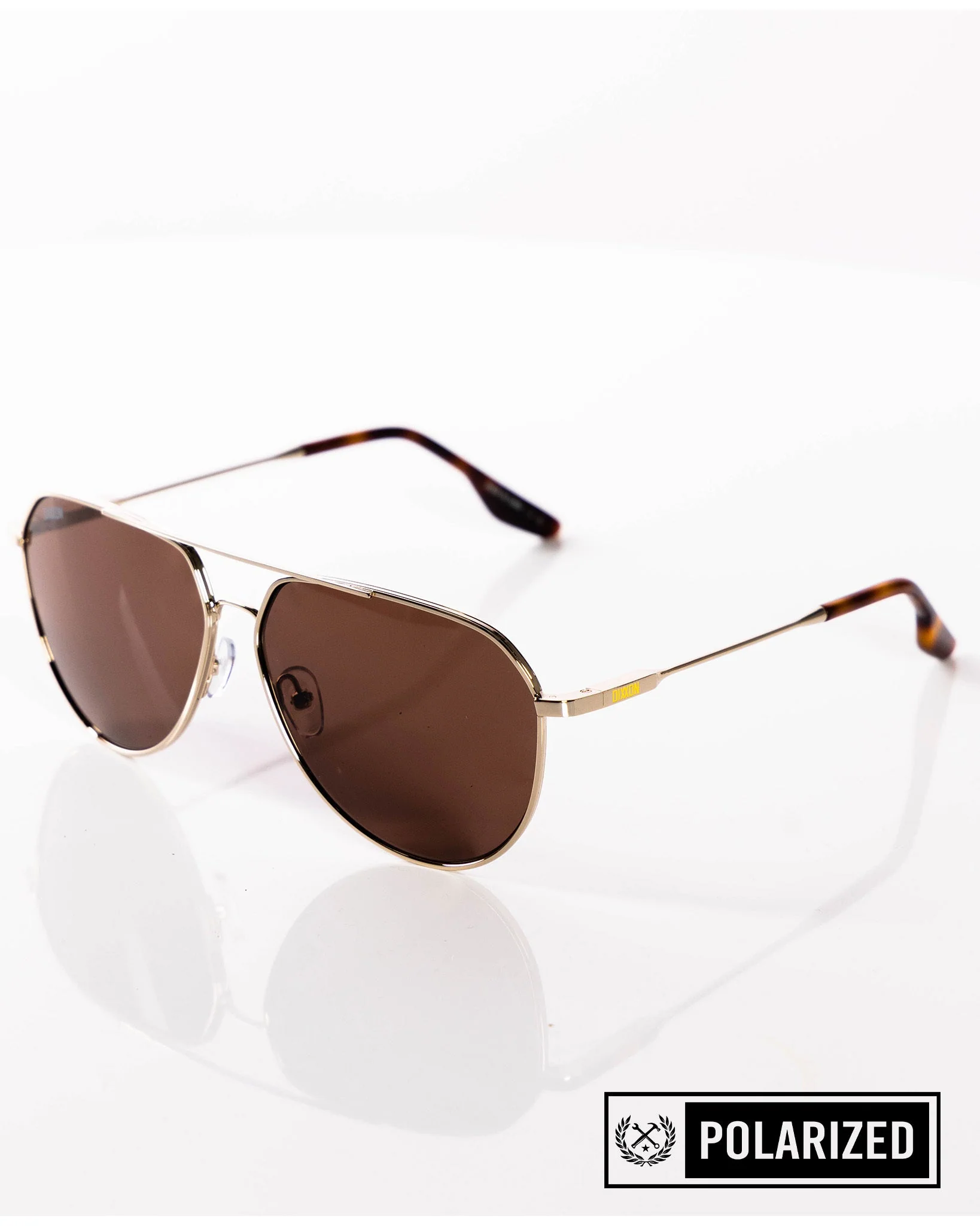 Goose Sunglasses - Gloss Gold & Bronze Polarized - Image 2