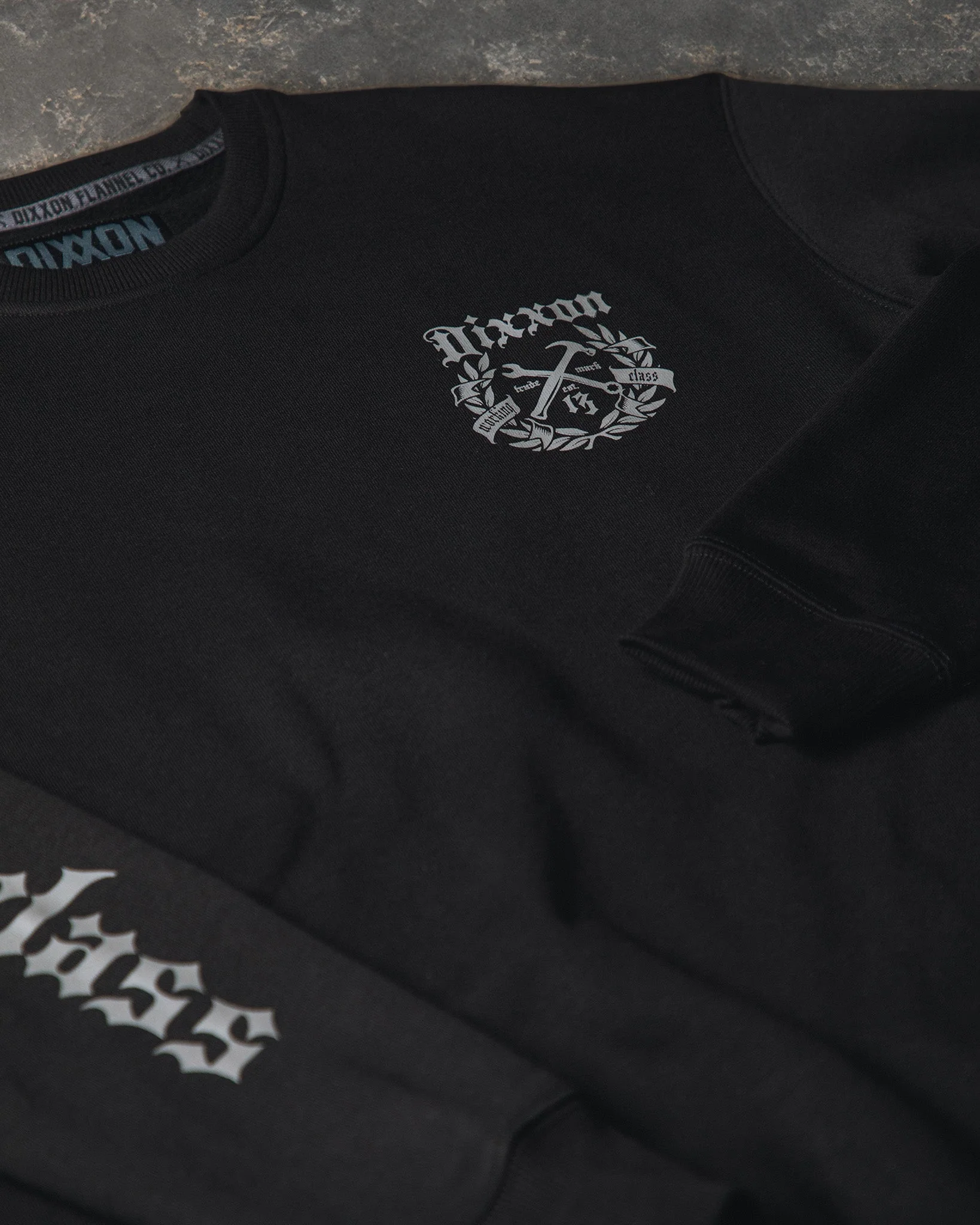 Gray Award Crest Crewneck Sweatshirt - Black - Image 2