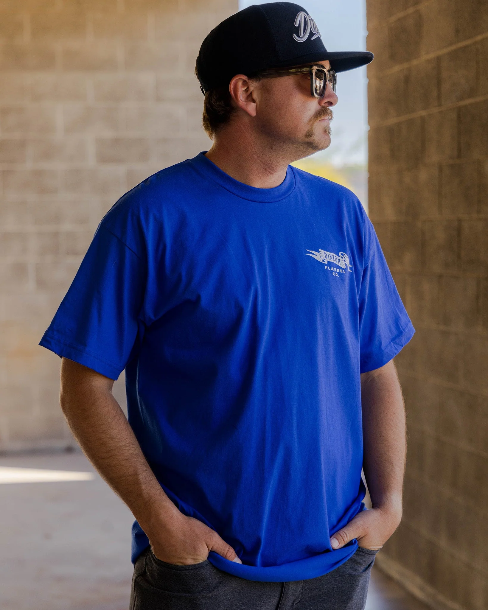 Gray Banner T-Shirt - Royal Blue - Image 3