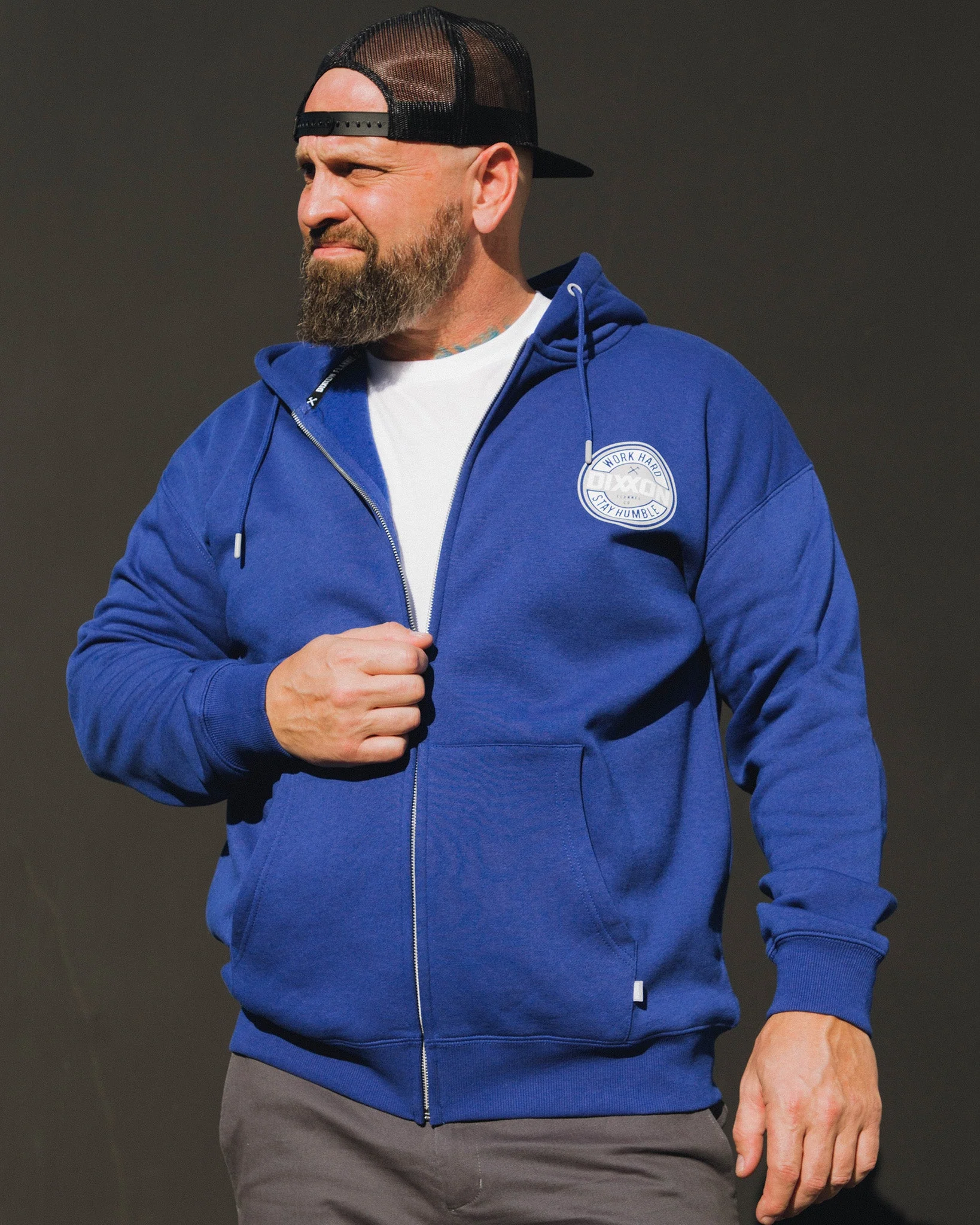 Gray Corpo Zip Up - Blue - Image 4
