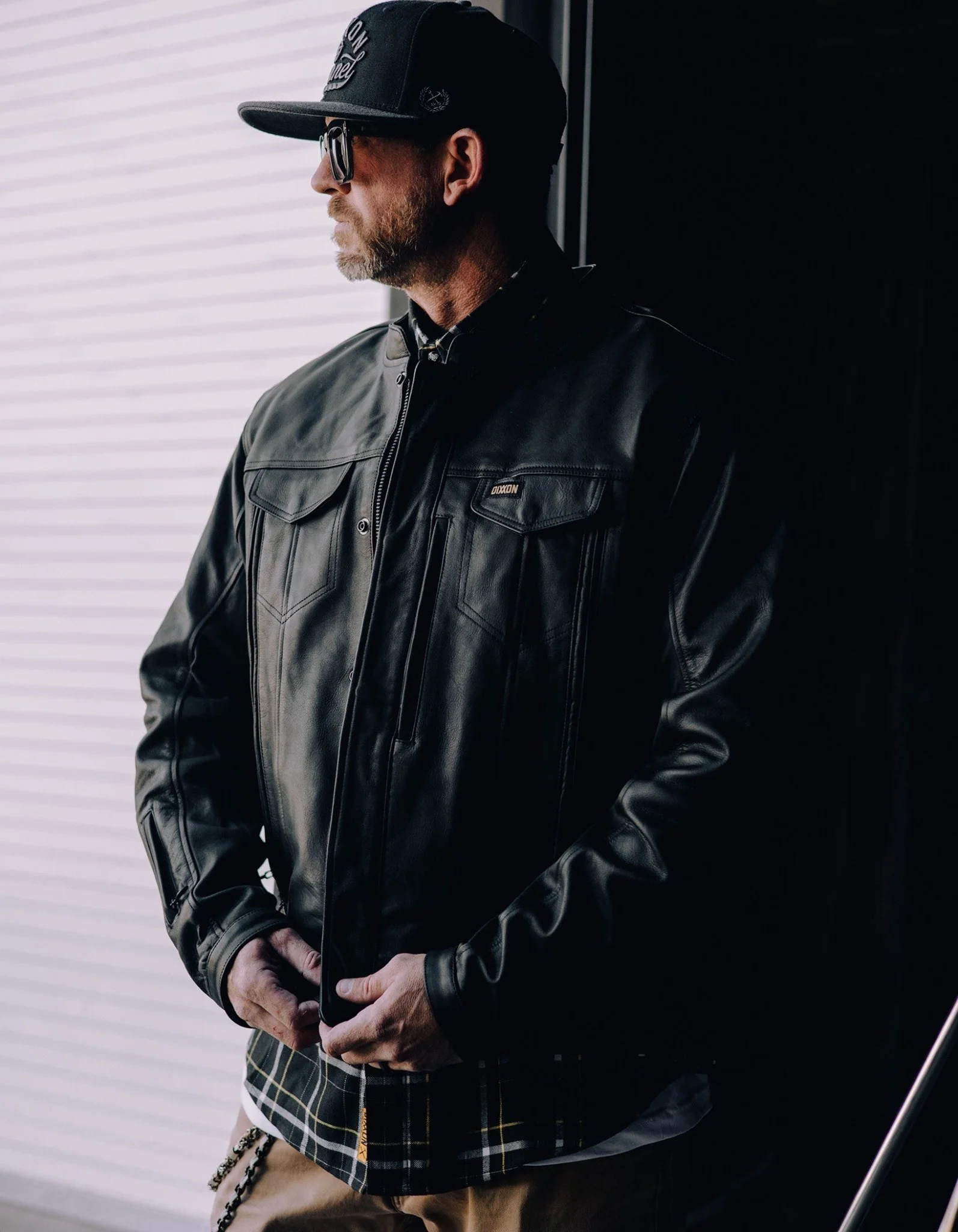 Hudson Leather Jacket - Black - Image 16
