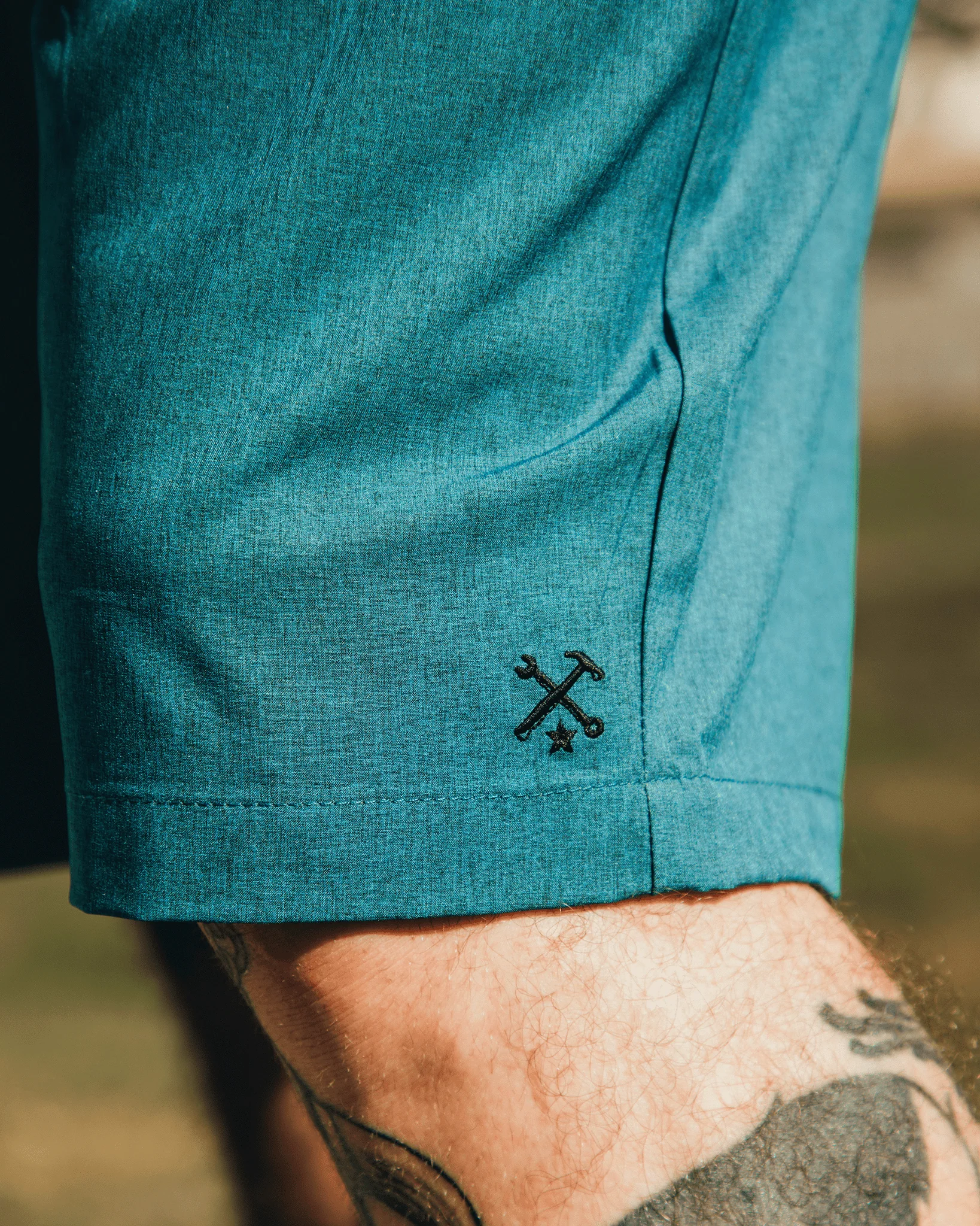 Hybrid Shorts - Aqua - Image 3
