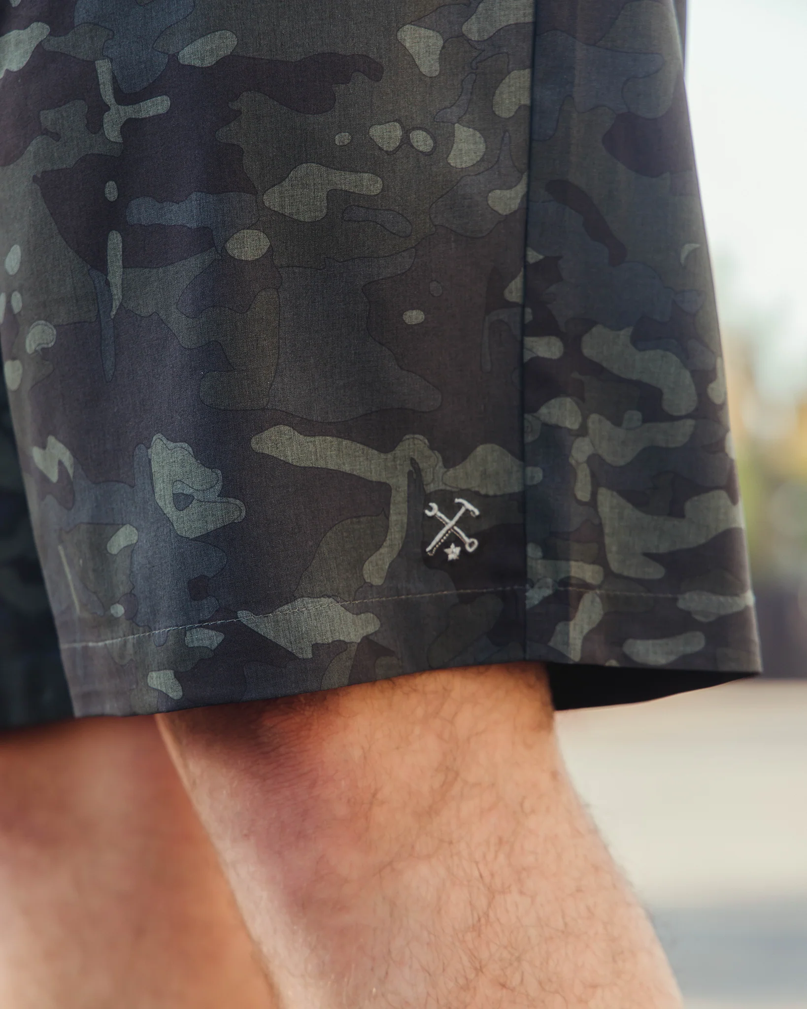 Hybrid Shorts - Black Camo - Image 3
