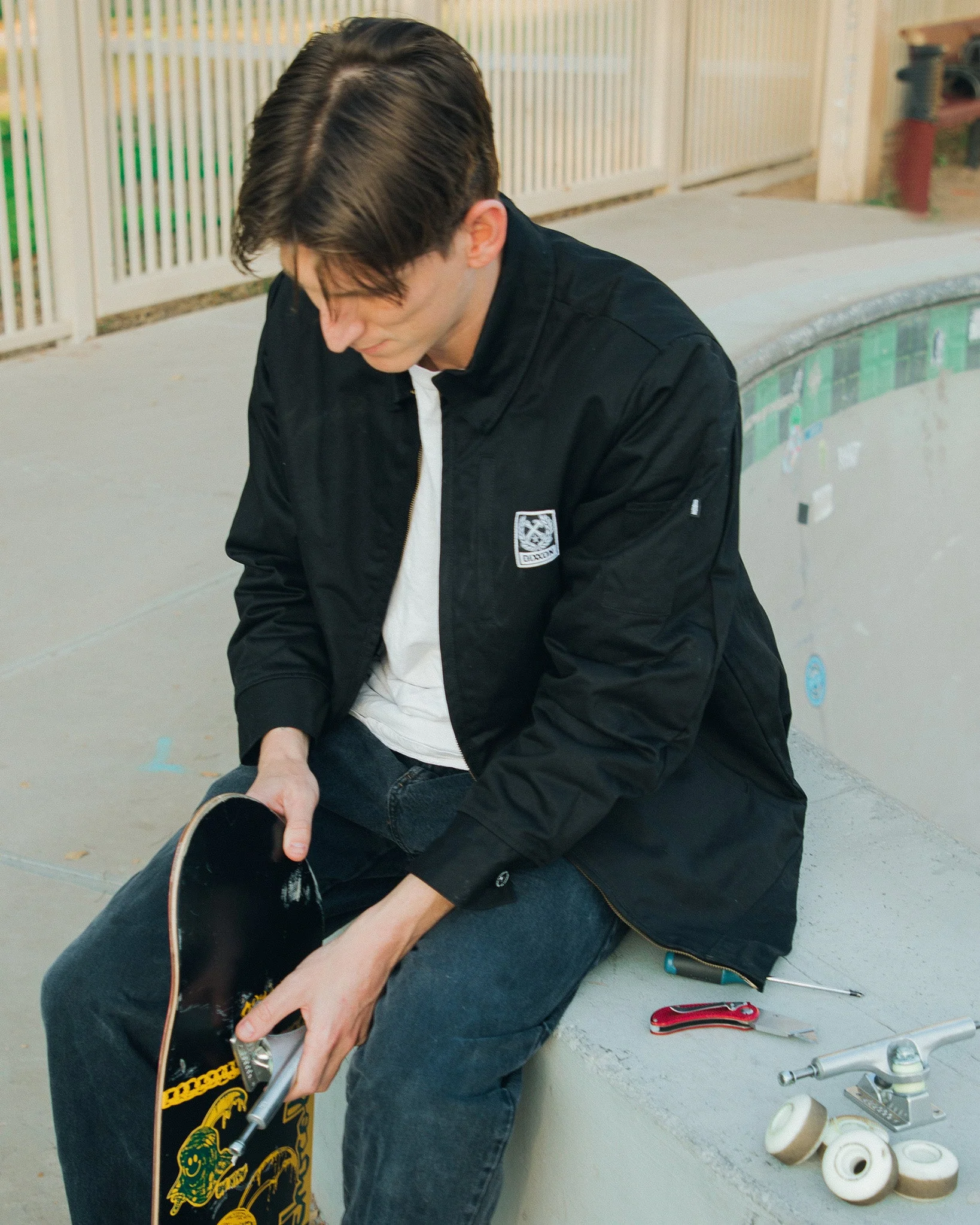 Kennedy Lined Jacket - Black - Image 7