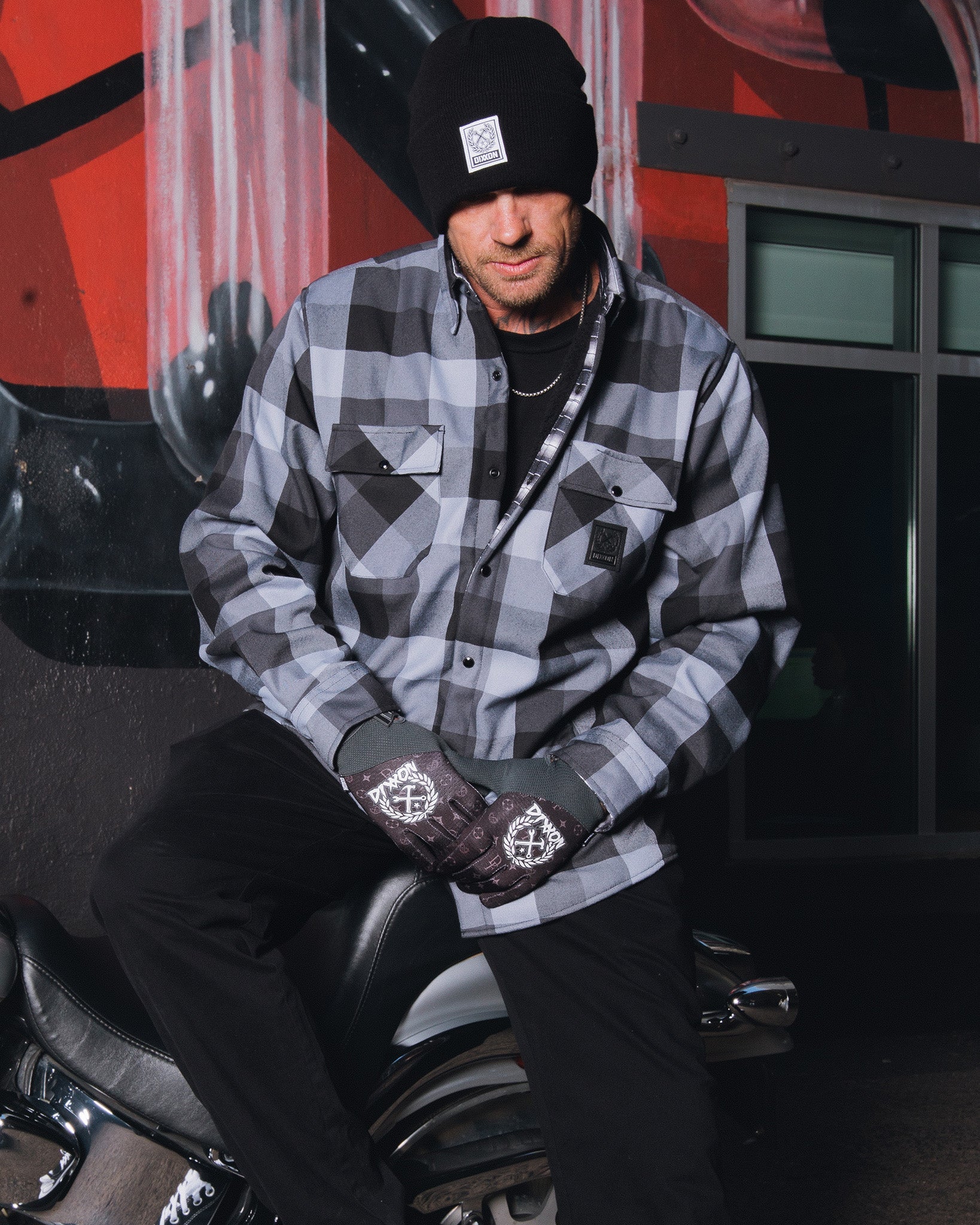La Muerte Sherpa Lined Flannel Jacket - Image 6