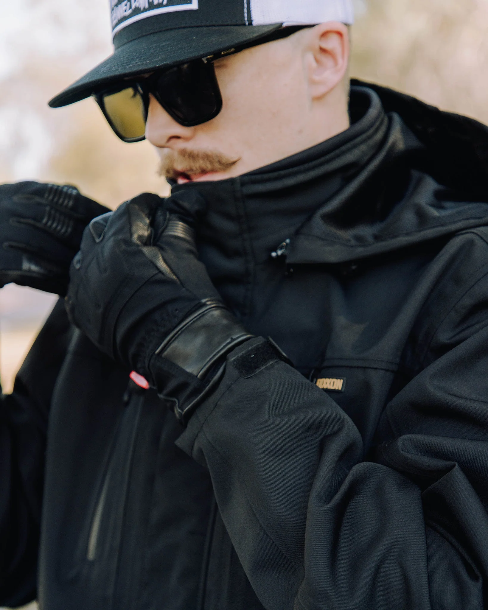 Laramie Leather Moto Gloves - Image 5