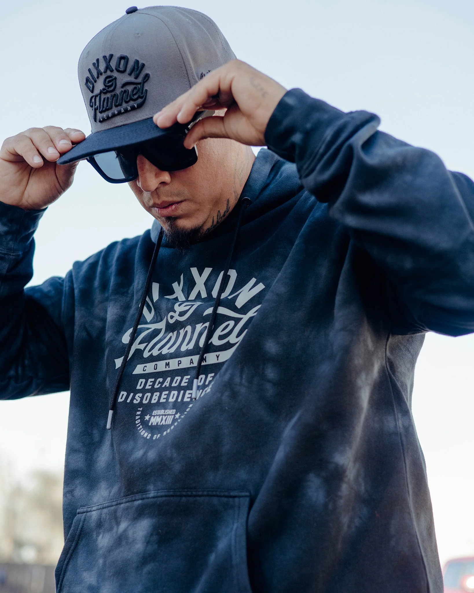Light Gray Pastime Tie Dye Pullover - Black - Image 4