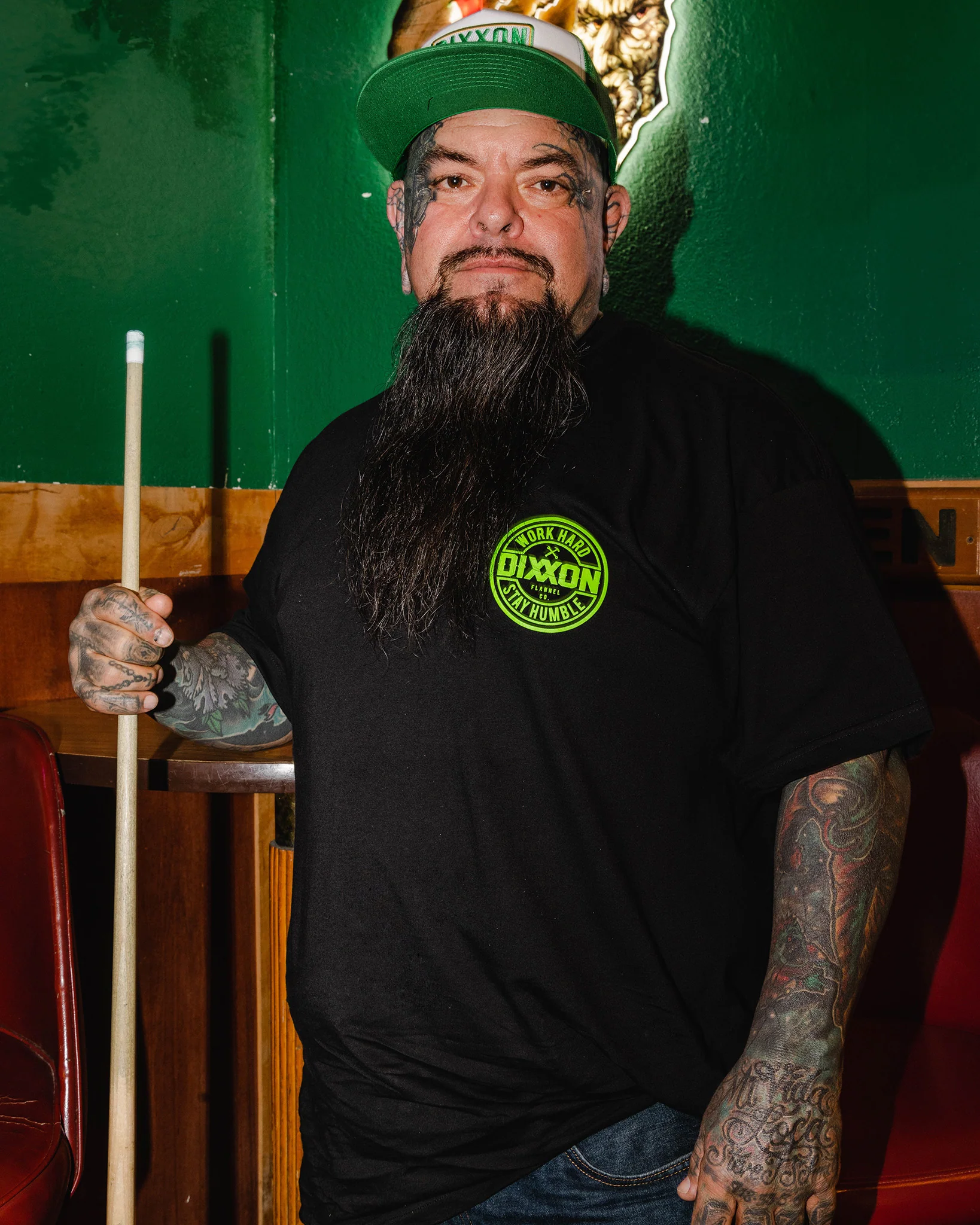 Lime Green Corpo T-Shirt - Black - Image 2
