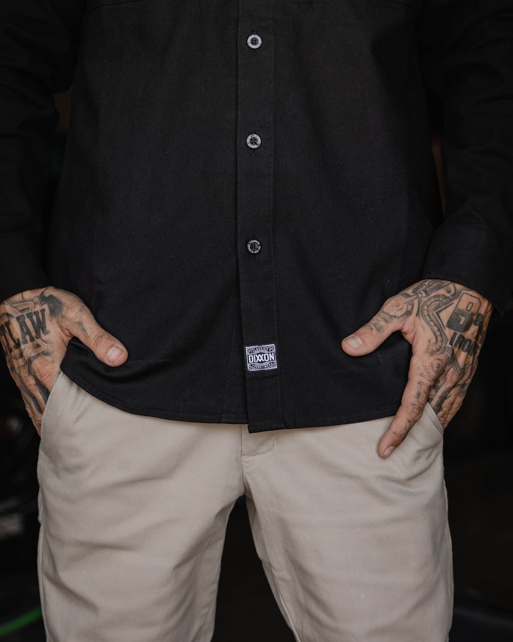 Work Shirt Long Sleeve - Black - Image 5