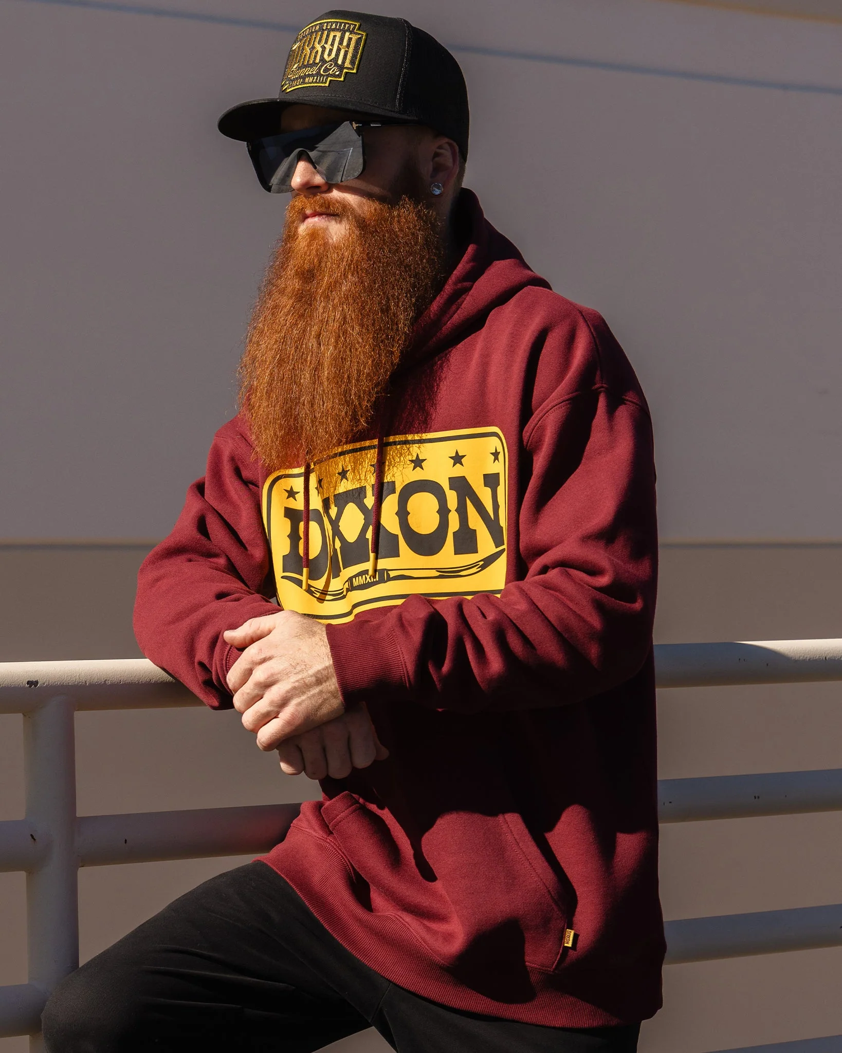 Longhorn Pullover Hoodie - Maroon - Image 5