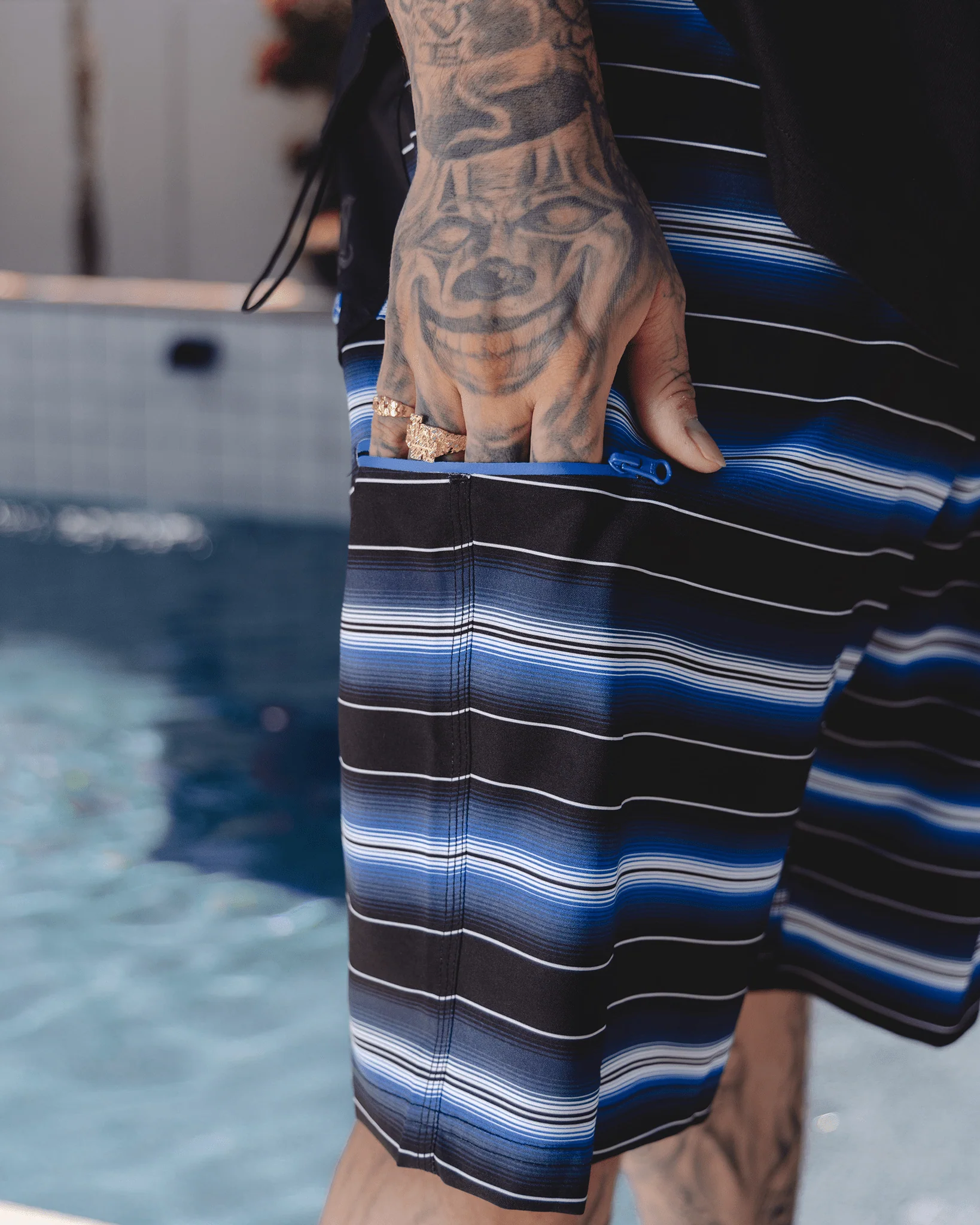 Low Low Boardshorts - Blue - Image 4