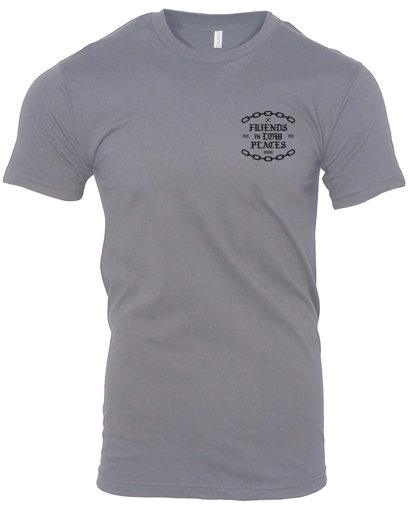 Low Places Chains T-Shirt - Charcoal - Image 2