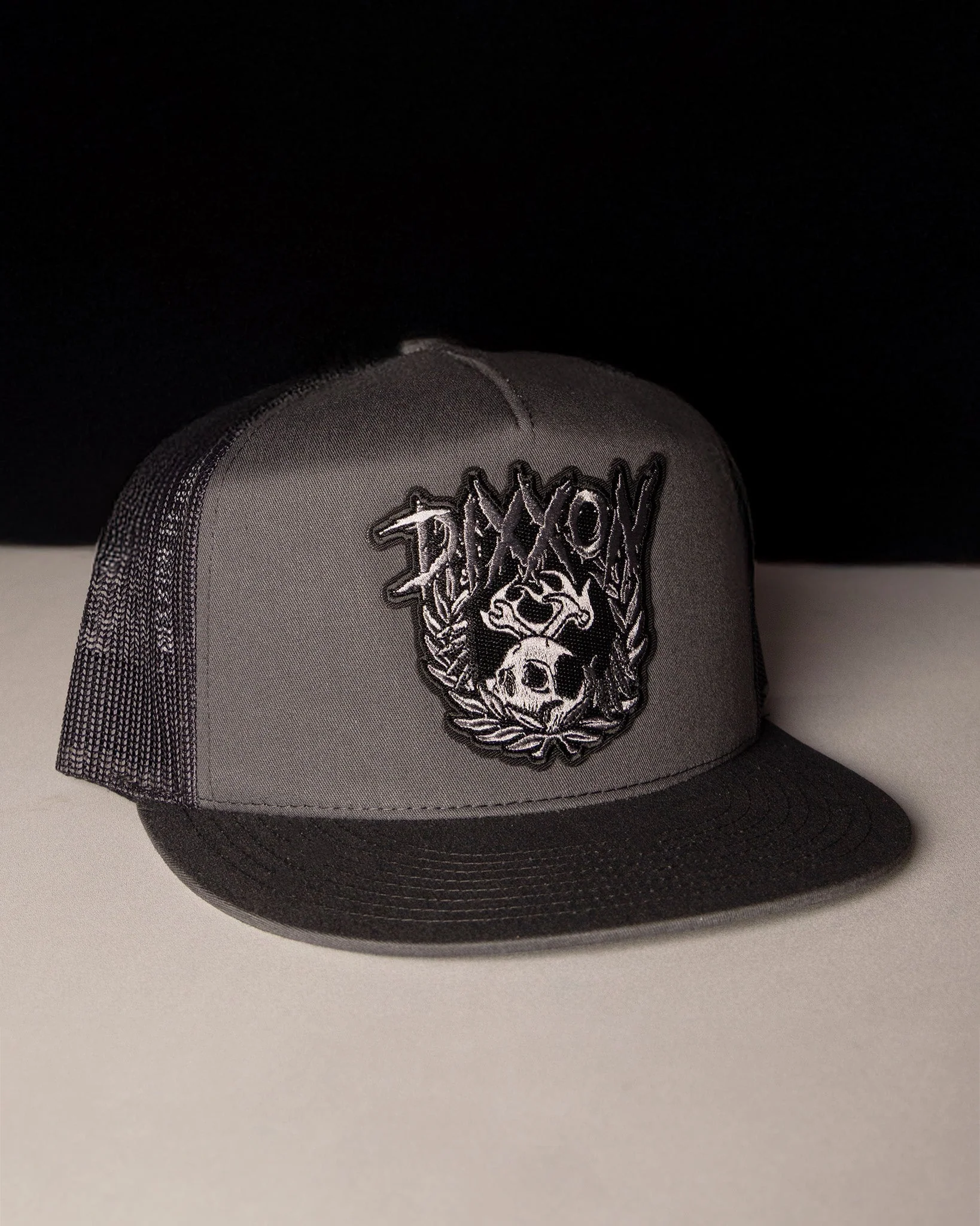 Lurk Flat Bill Trucker Snapback - Gray - Image 3