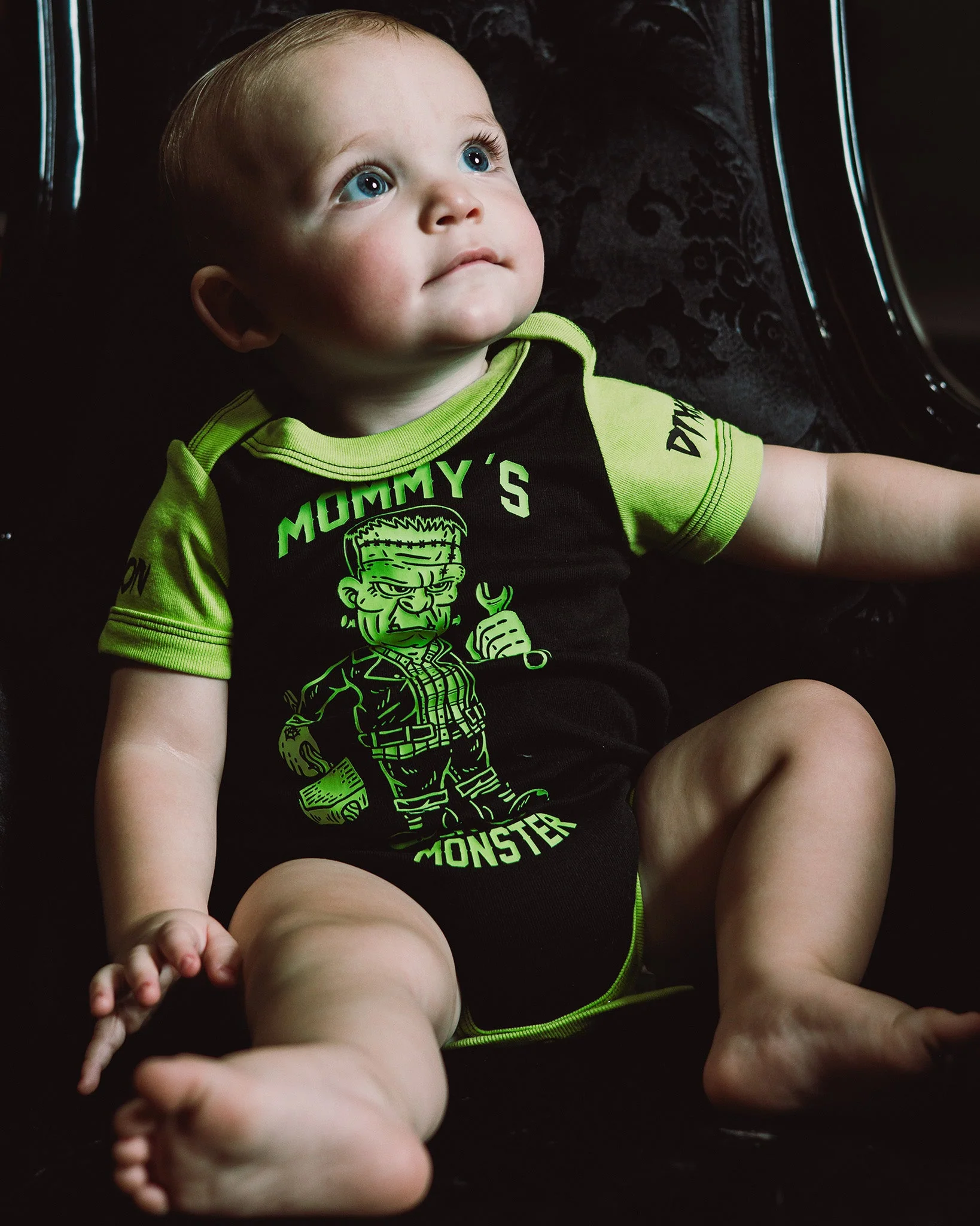 Mommy's Little Monster Baby Onesie - Image 2