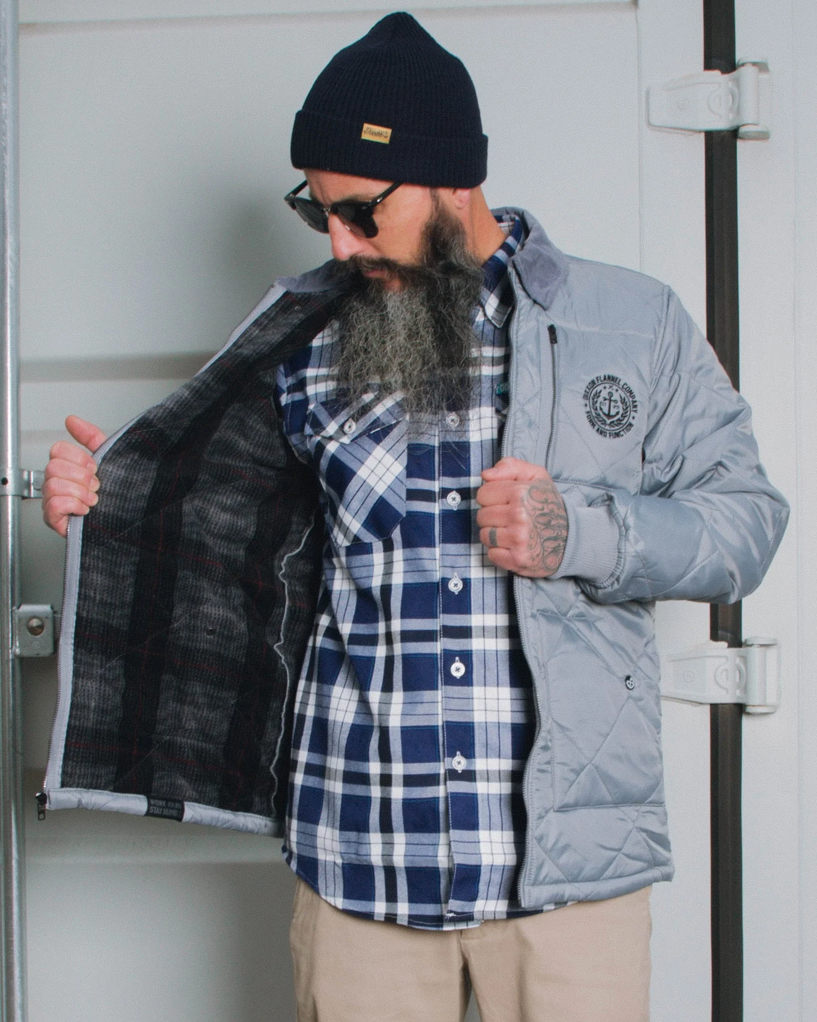Morning Fog Diamond Stitch Quilted Jacket - Image 9