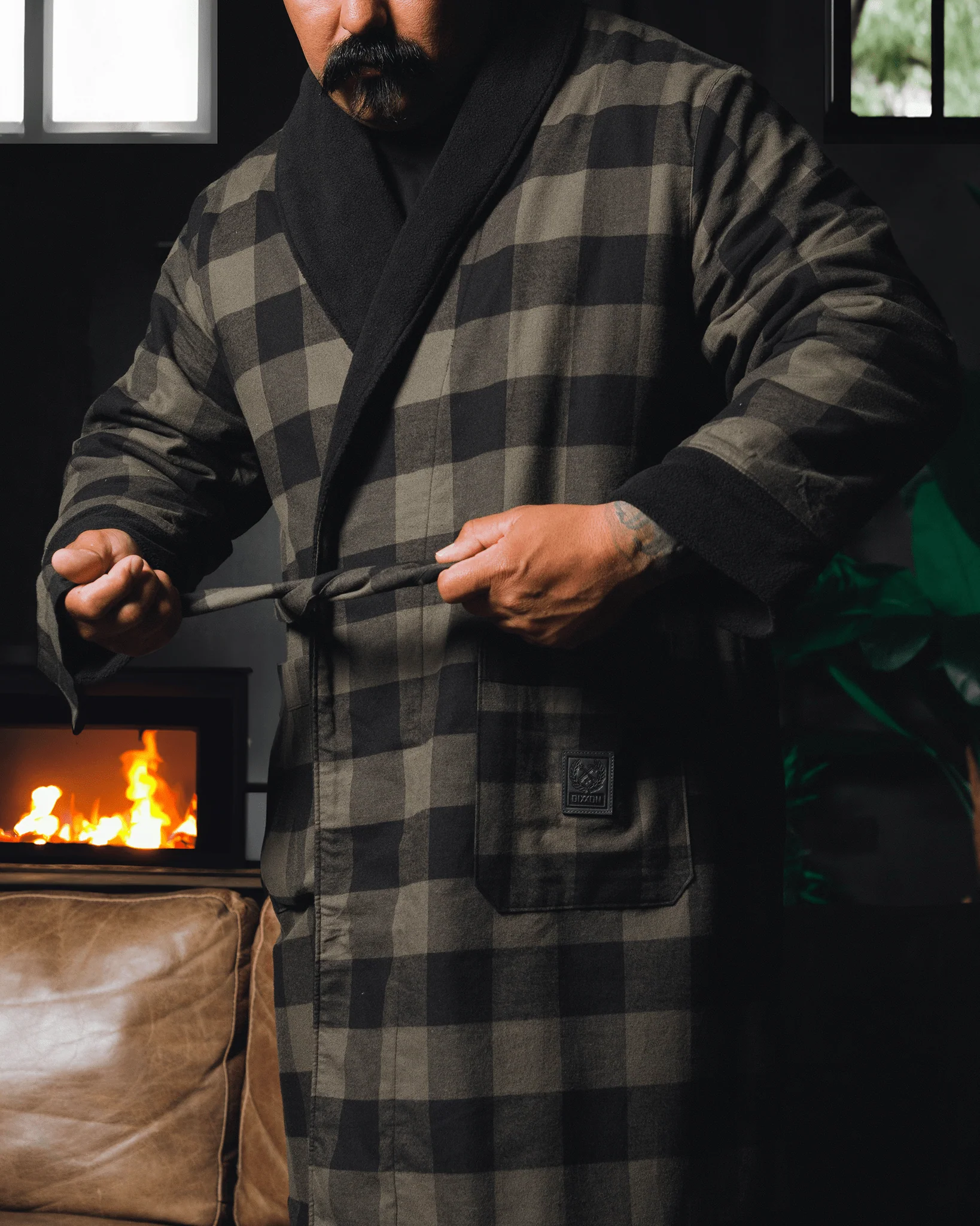 Murked Fleece-Lined Robe - Image 2