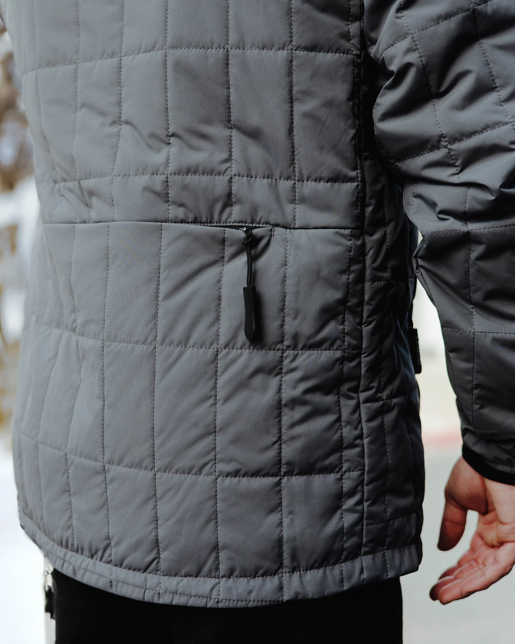 Nomad Puffer Jacket - Gray - Image 3