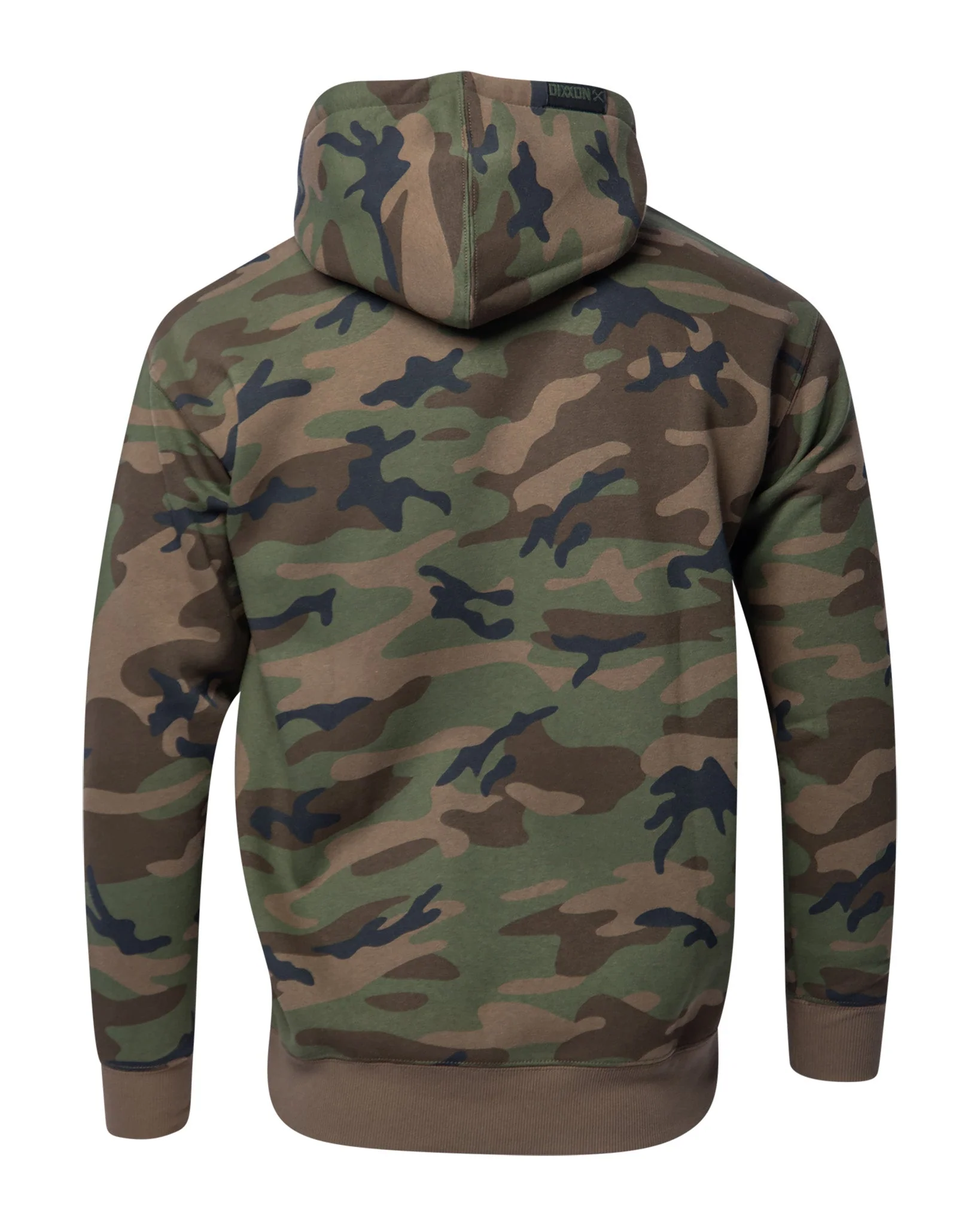 Orange Bolt Pullover Hoodie - Green Camo - Image 3