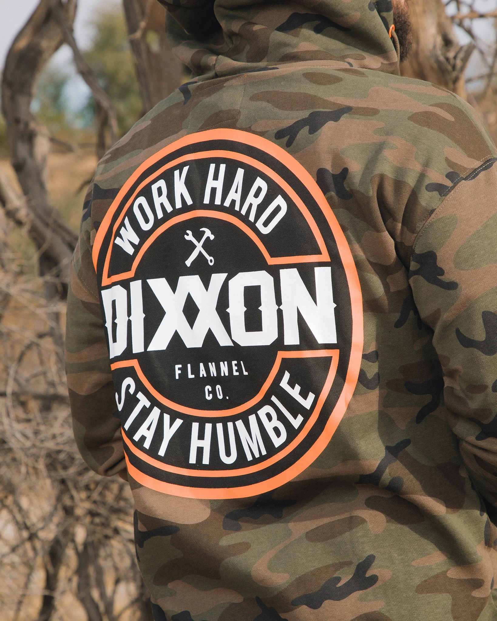Orange Corpo Zip Up Hoodie - Camo - Image 4