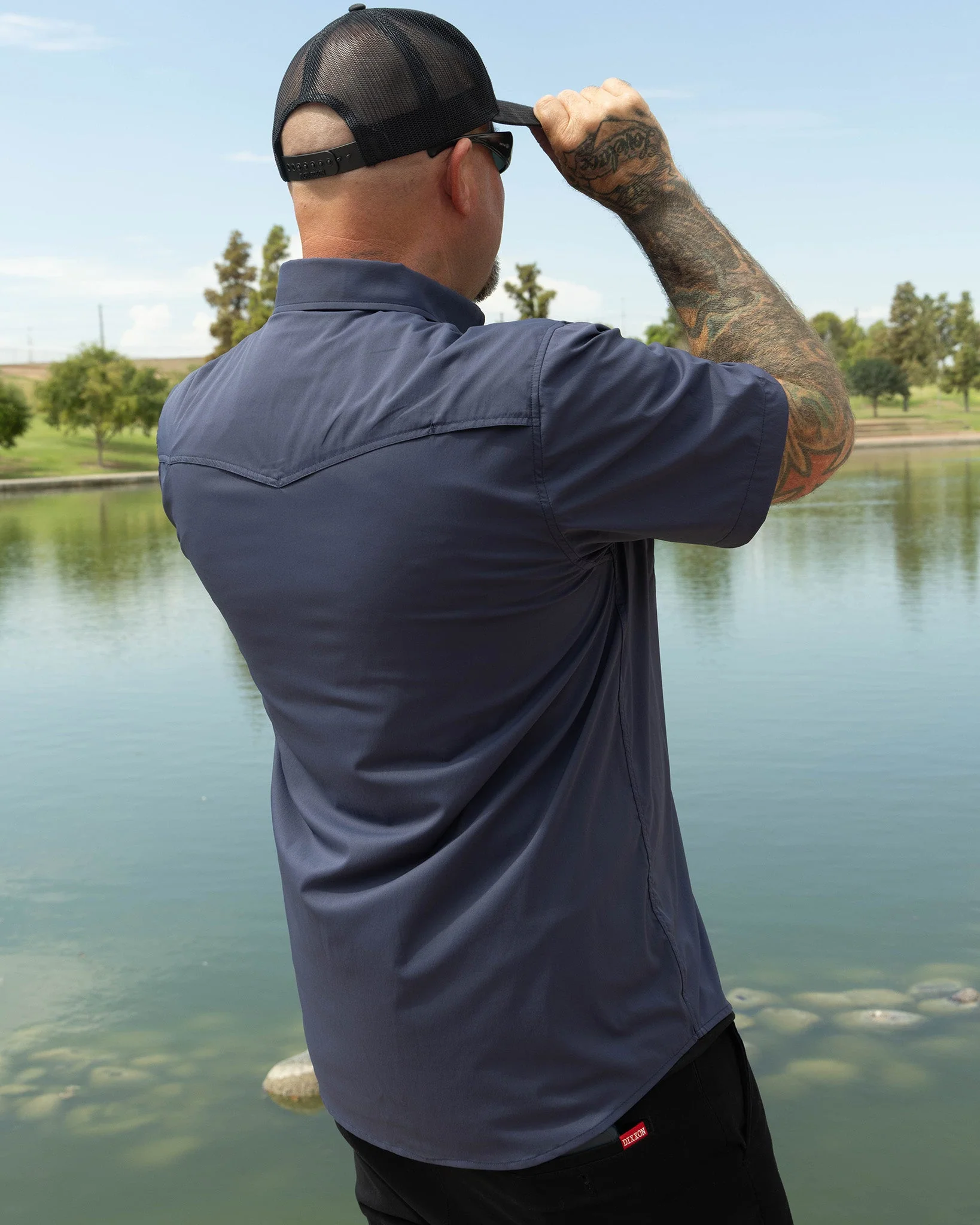 Outdoorsman Performance Short Sleeve - Navy - Image 3