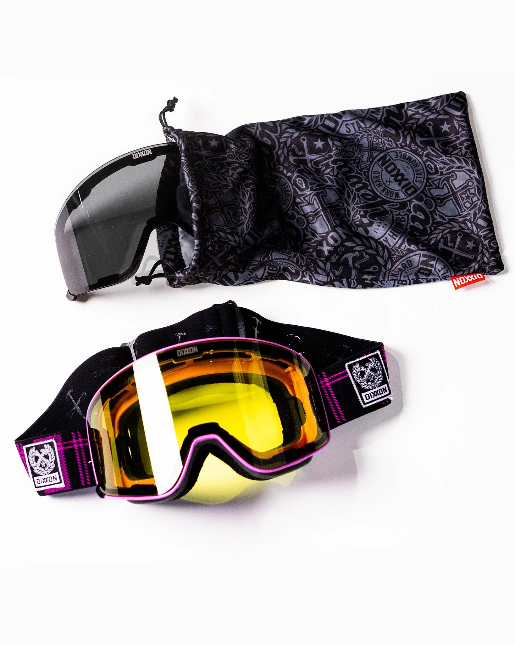 Outlander Magnetic SXS Goggles - Black & Pink - Image 4
