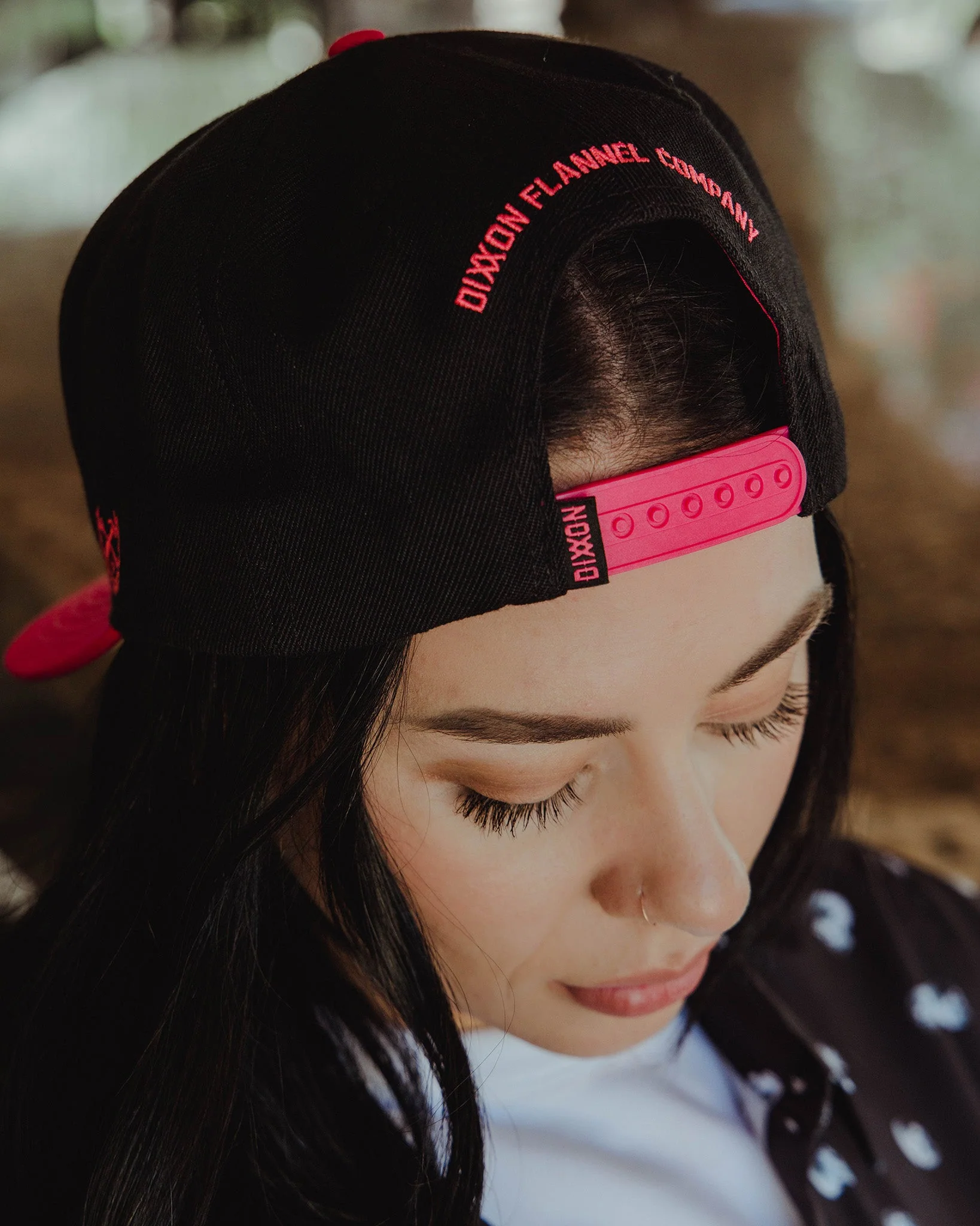 Pink D-Star Flat Bill Snapback - Black - Image 3