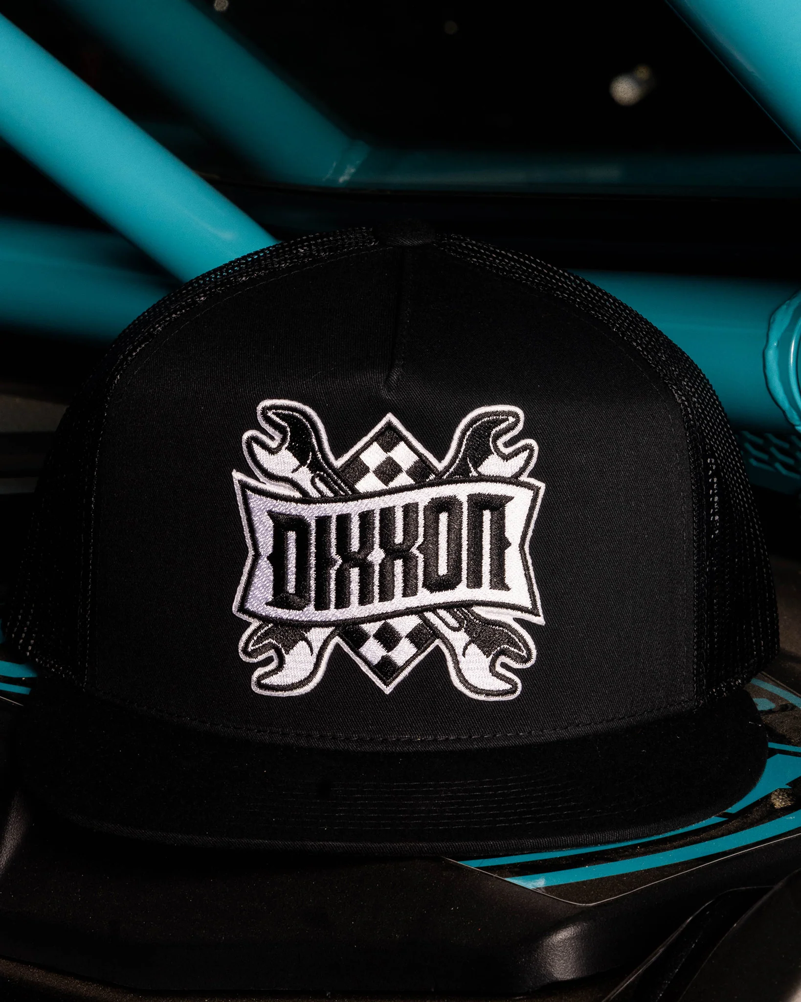 Pit Crew Flat Bill Trucker Snapback - Image 5