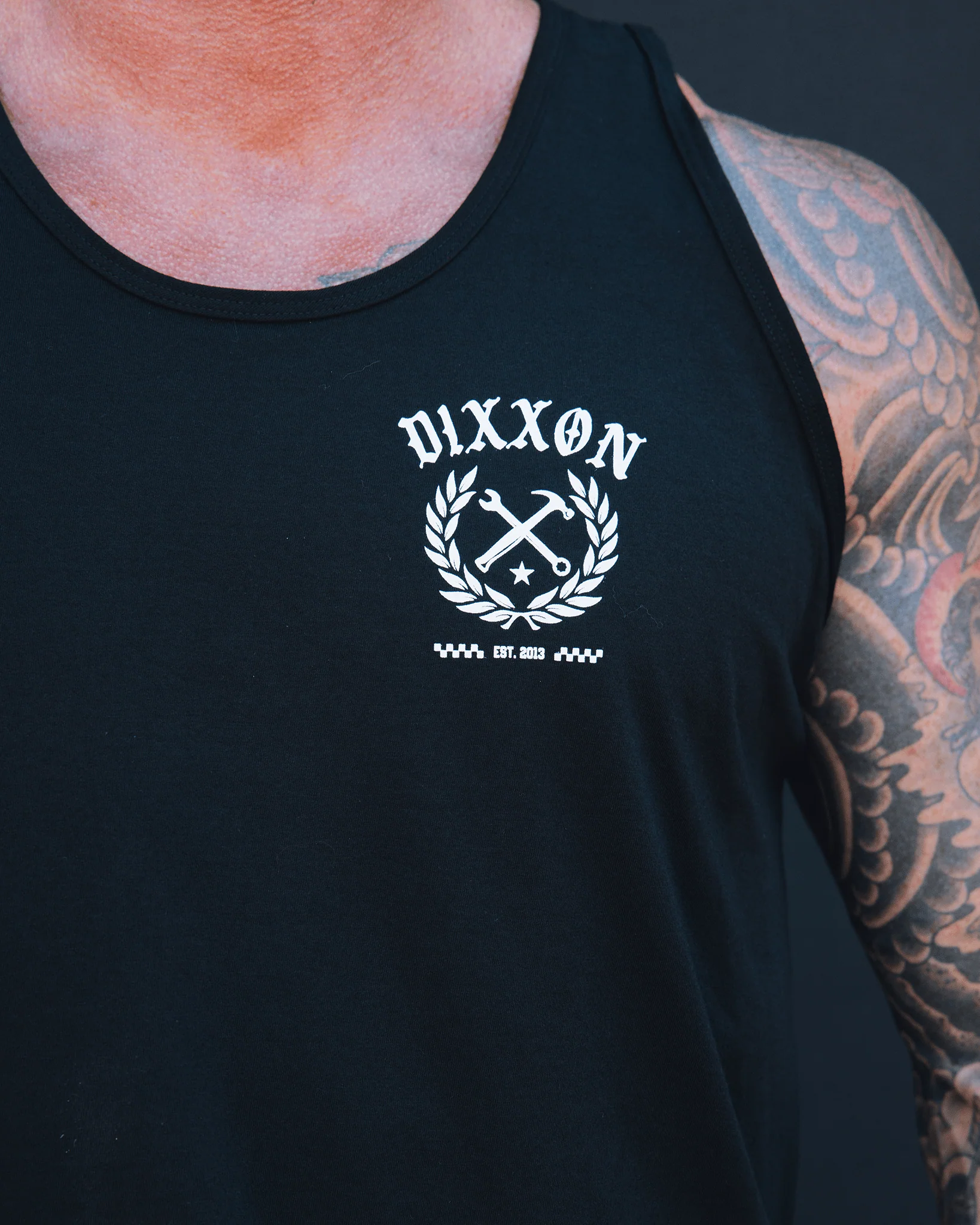 White Cruz Tank - Black - Image 4