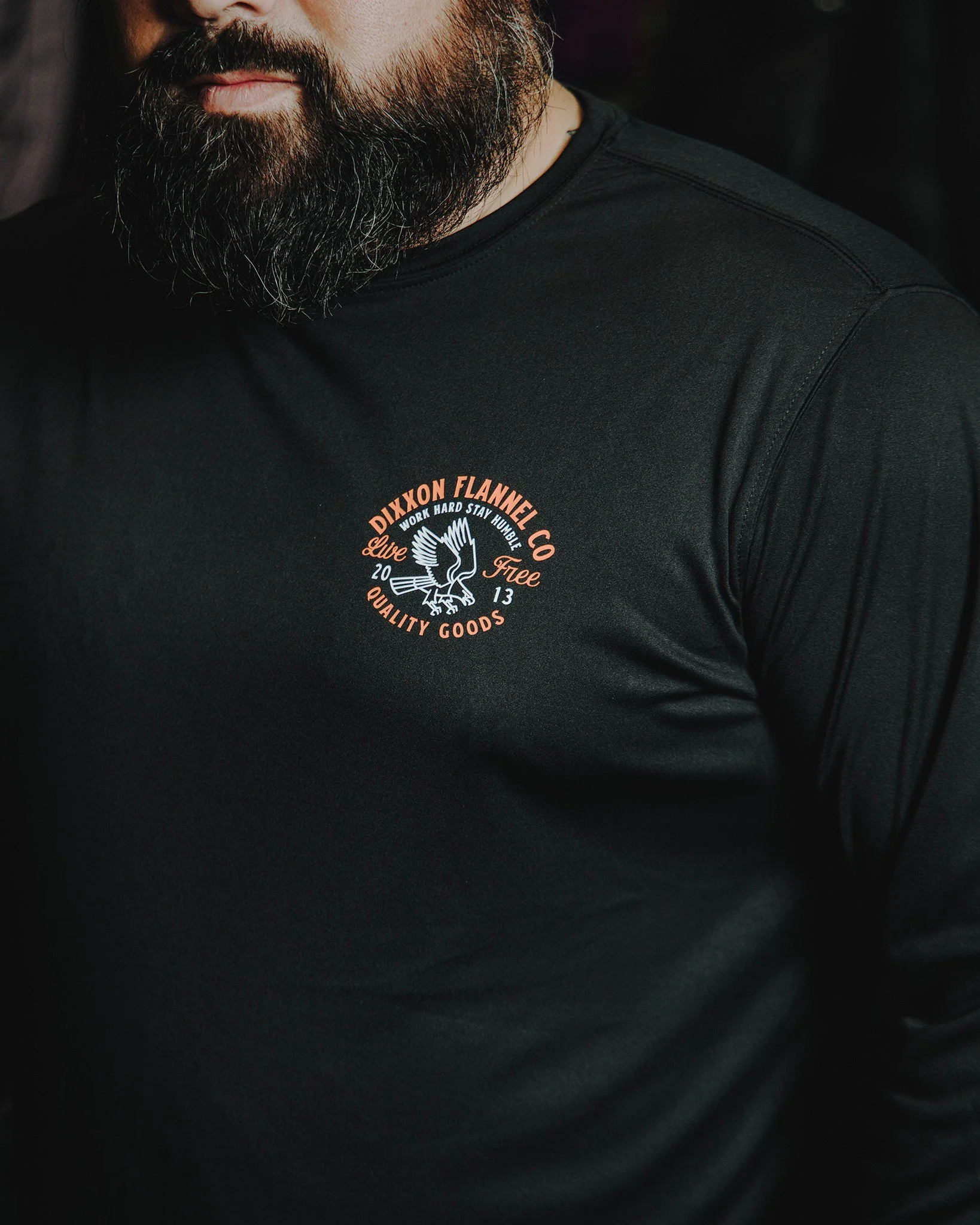 Quality Goods UV Long Sleeve T-Shirt - Black - Image 2