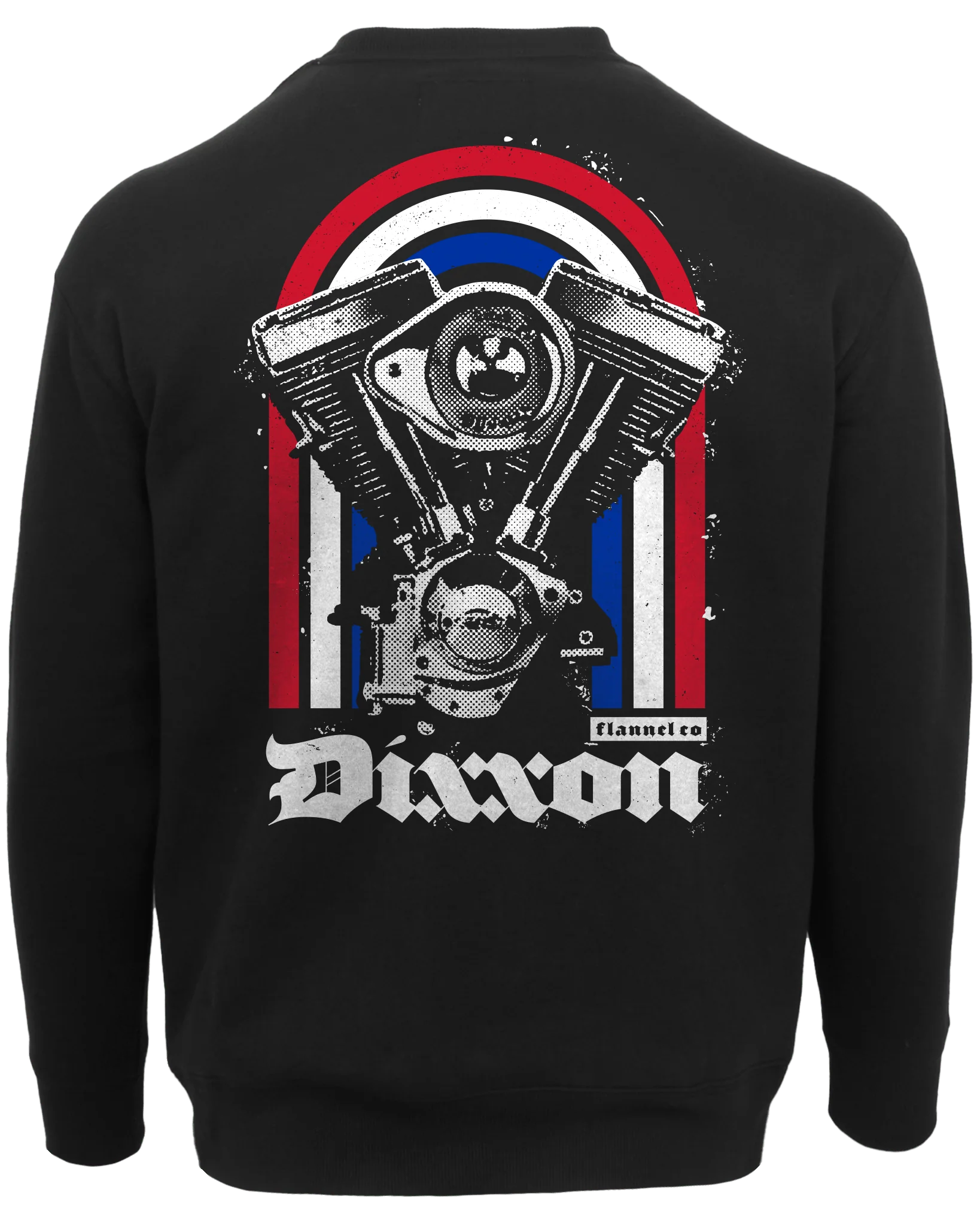 Red, White, & Blue Arches Crewneck Sweatshirt - Black - Image 2