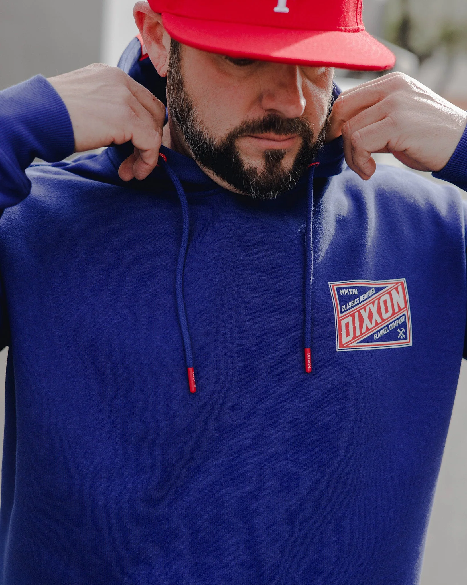 Red, White, & Blue Classics Pullover Hoodie - Blue - Image 2