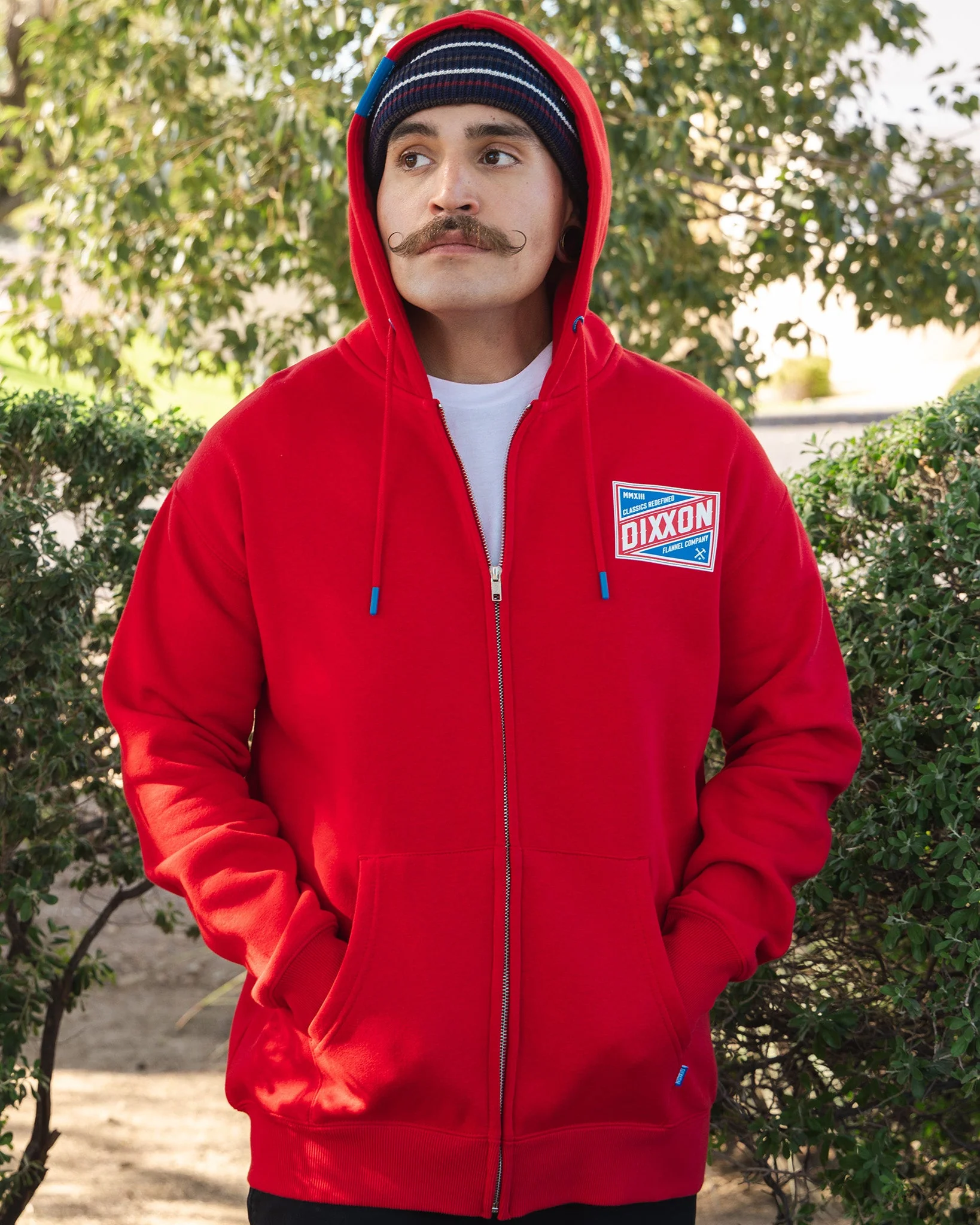 Red, White, & Blue Classics Zip Up Hoodie - Red - Image 4