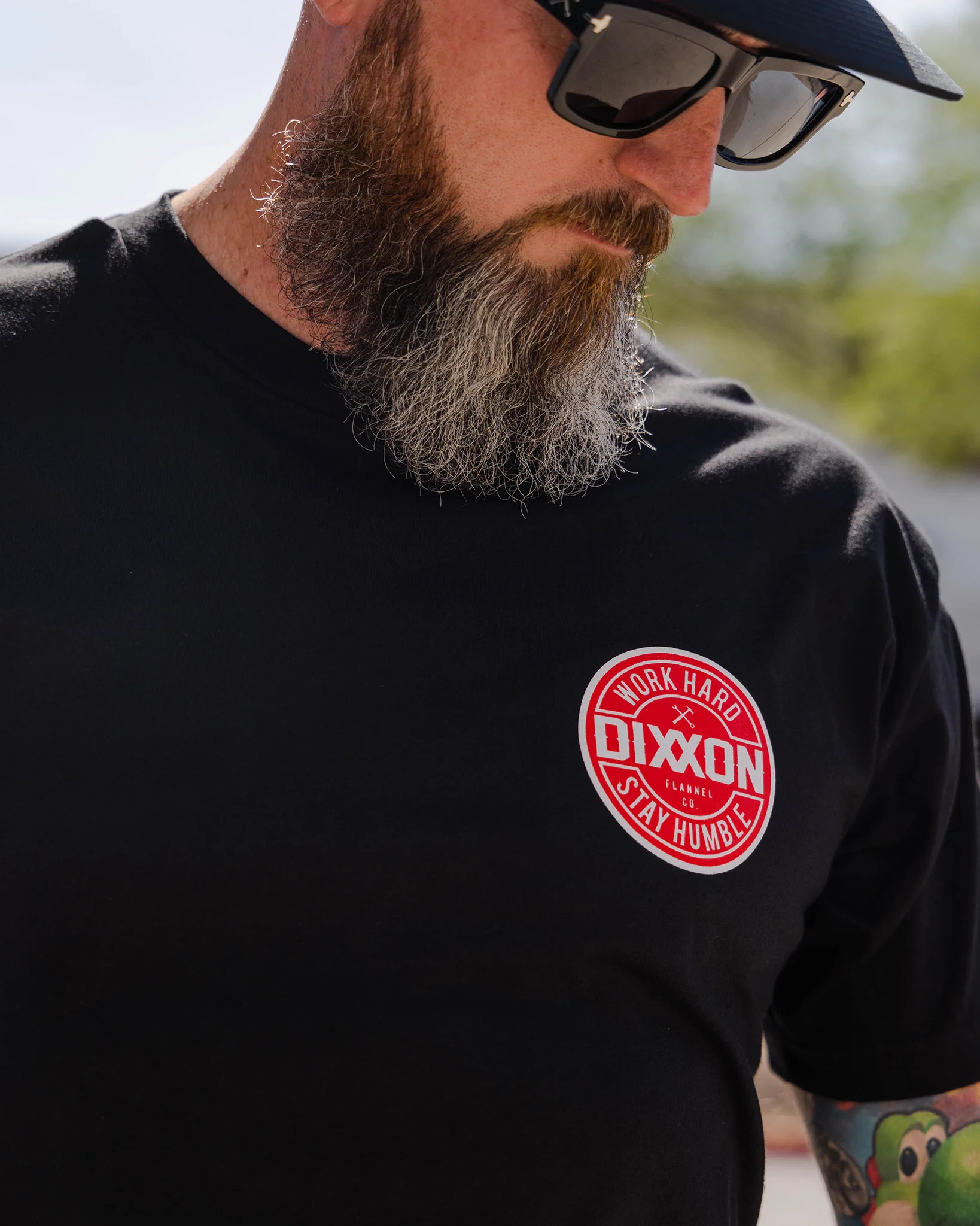 Red & White Corpo T-Shirt - Black - Image 2