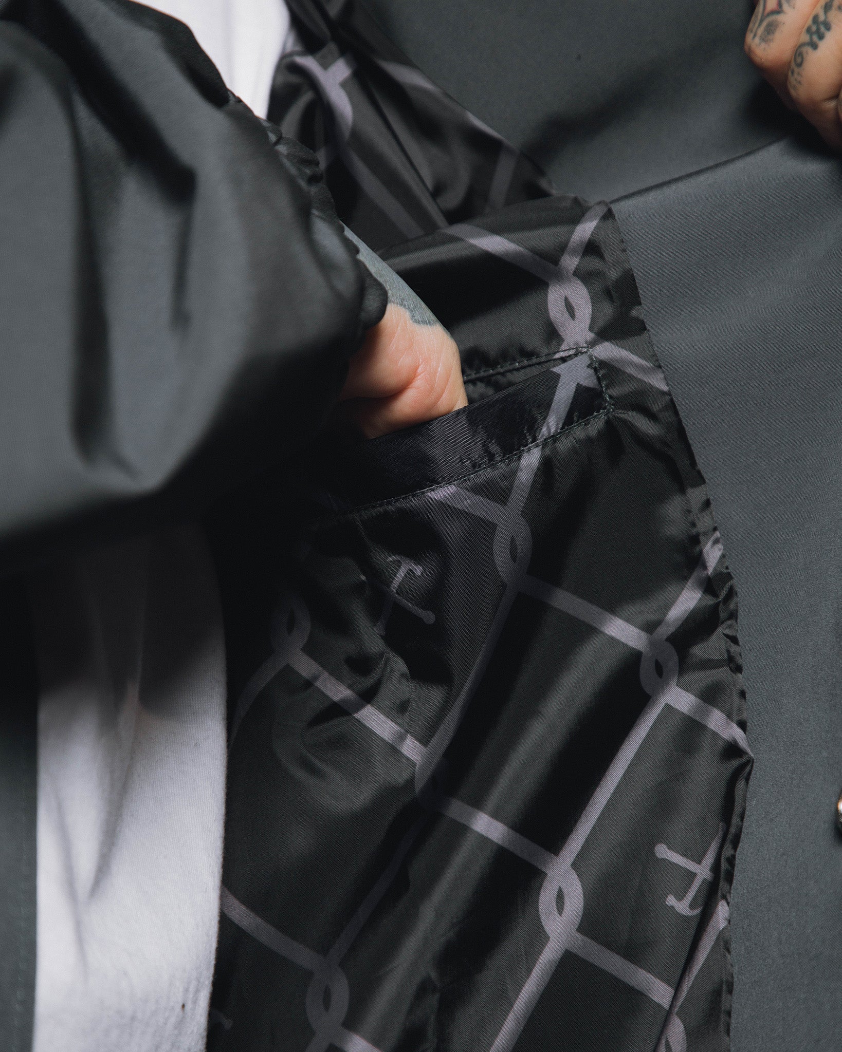 Red & White Otto Coaches Jacket - Gray - Image 3
