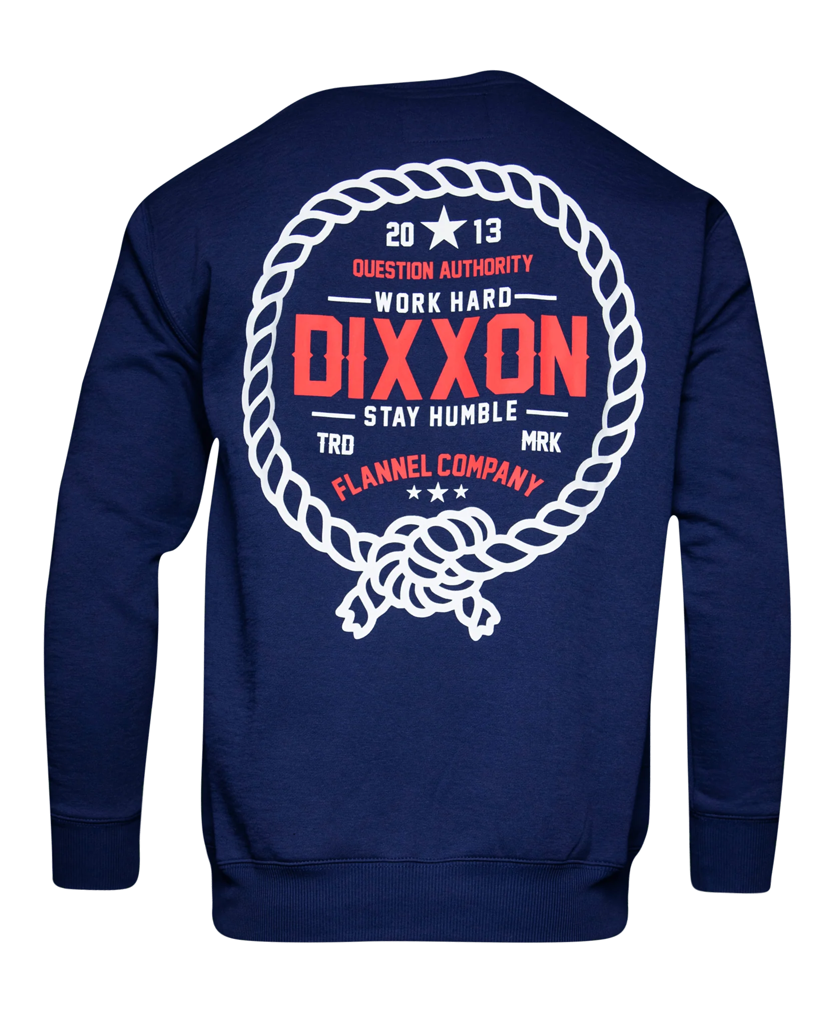 Red & White Trademark Crewneck Sweatshirt - Navy - Image 2