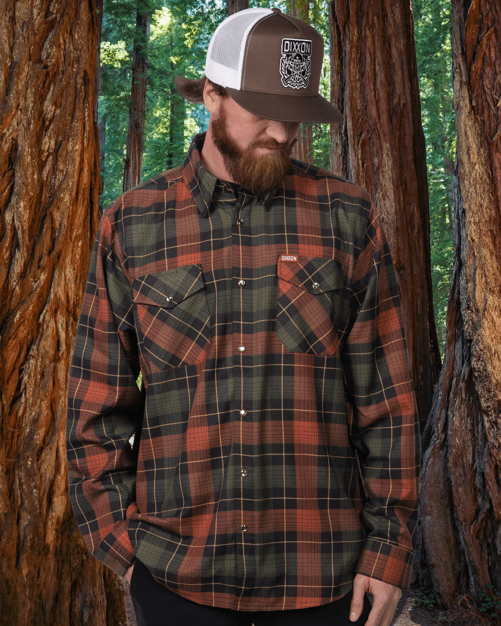 Redwood Forest Flannel - This Land Series - Image 10