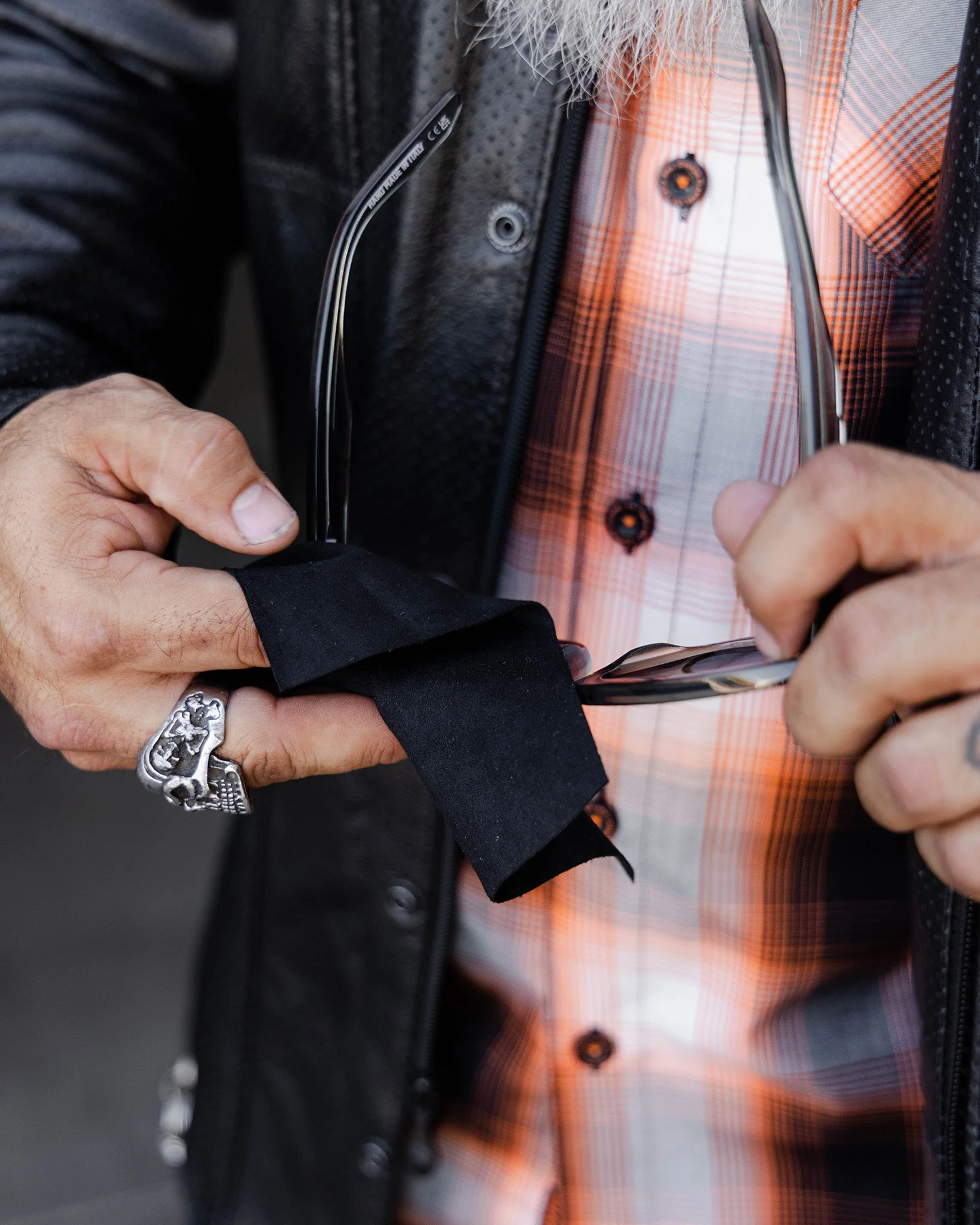 Reno Perforated Leather Shirt - Image 12