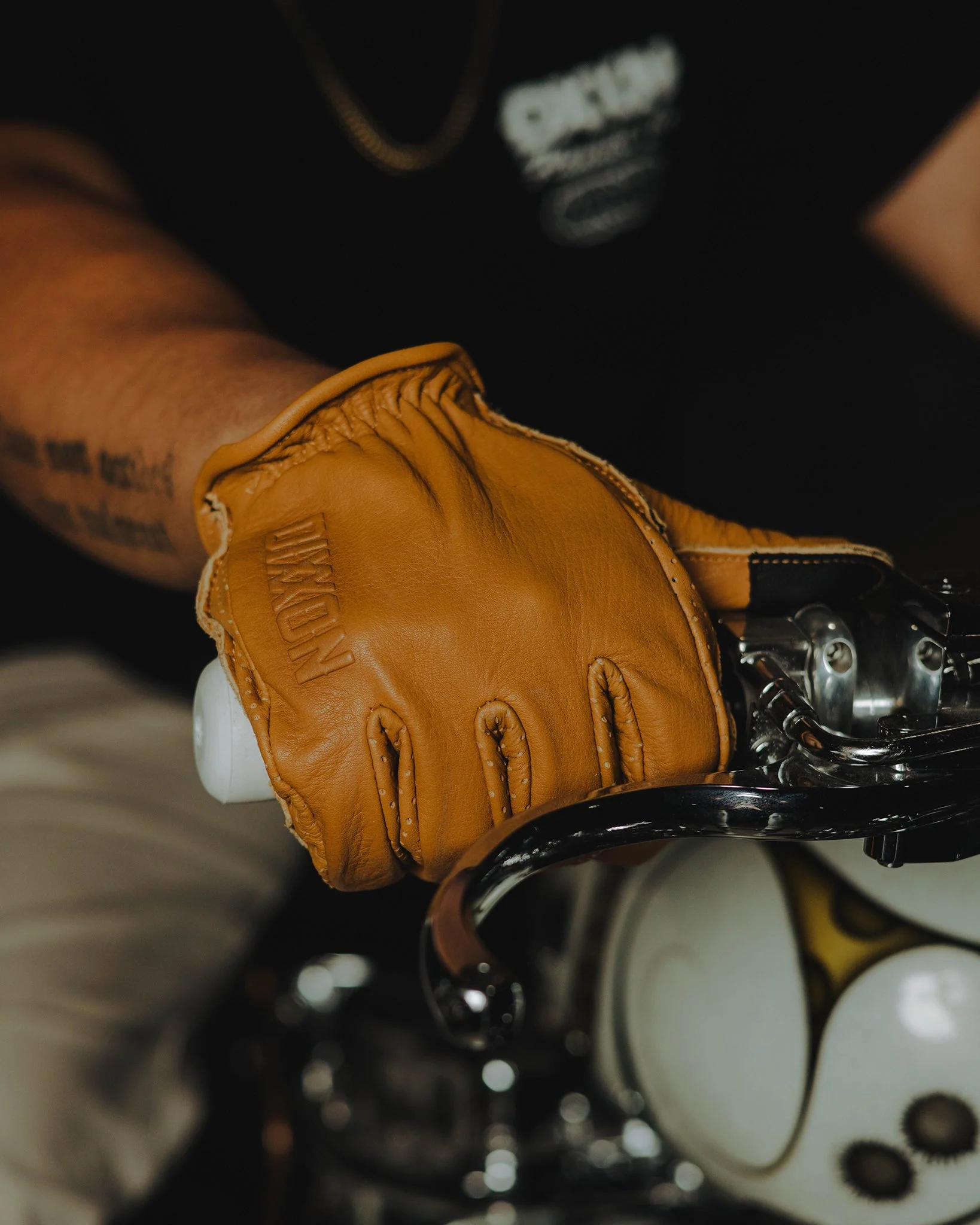 Roper Leather Moto Gloves - Deerskin - Image 2