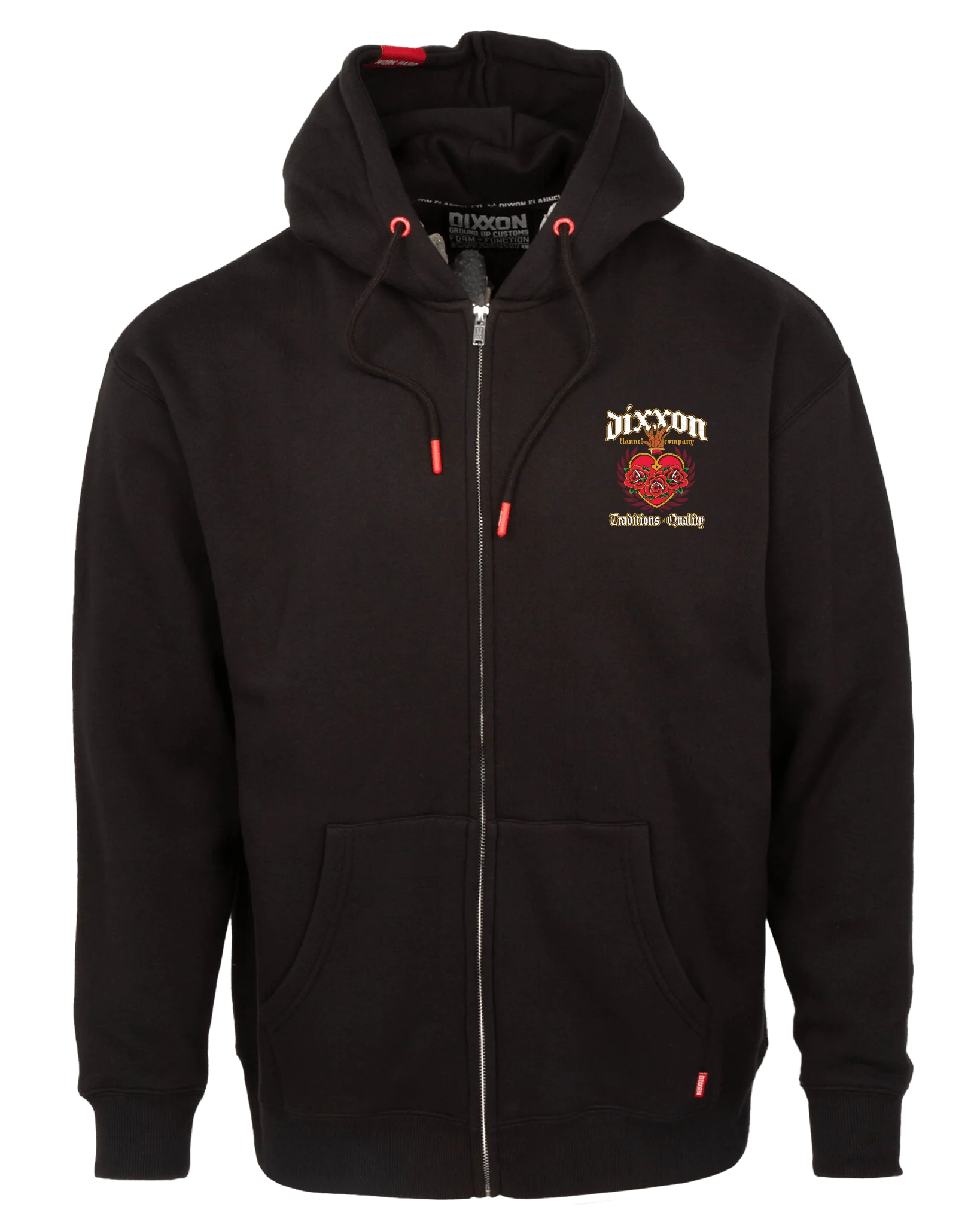 Sacred Traditions of Quality Zip Up Hoodie - Black - Image 2
