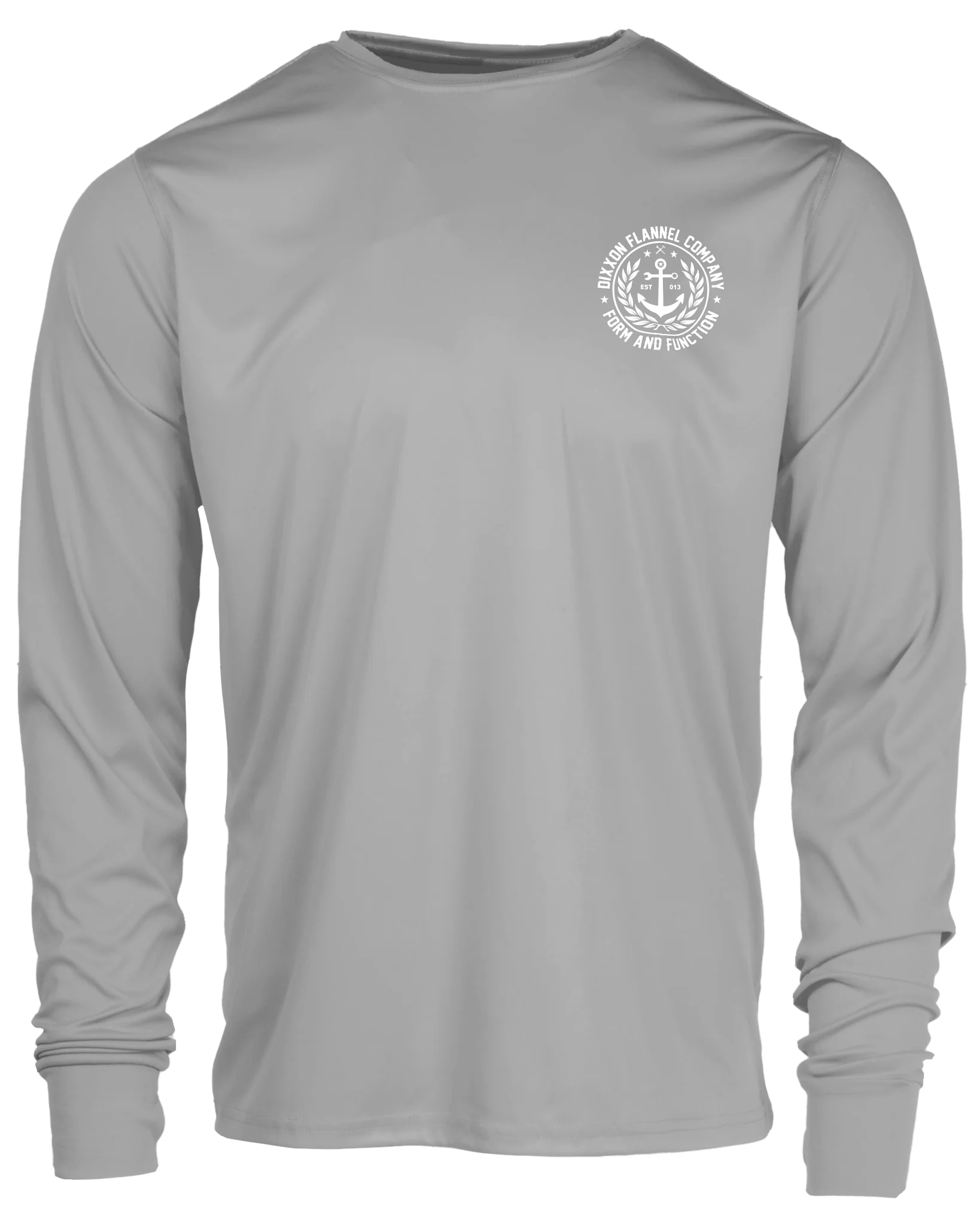 Salty Crest UV Long Sleeve T-Shirt - Gray - Image 3