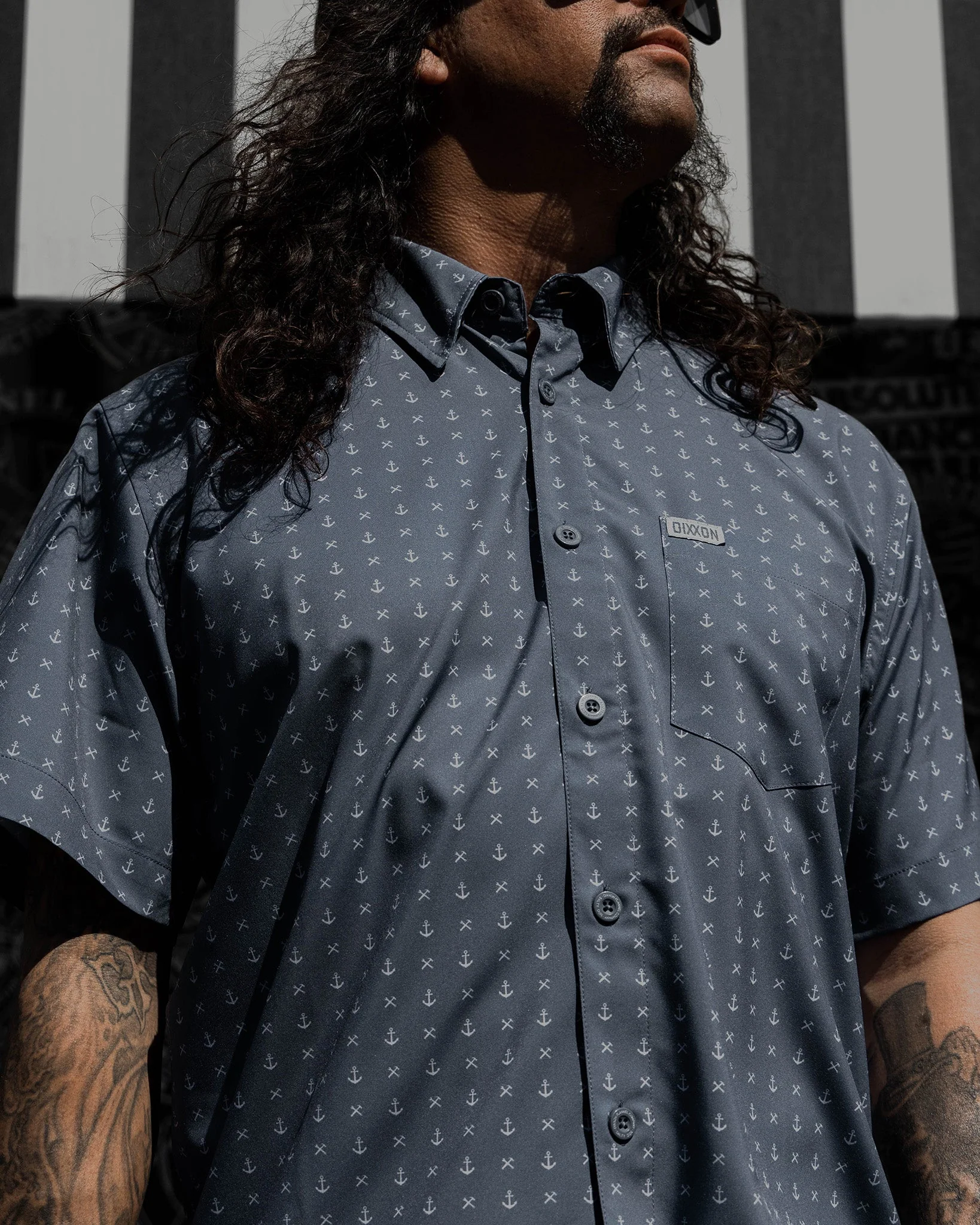 Salty Dog Party Shirt - Gray & White - Image 6