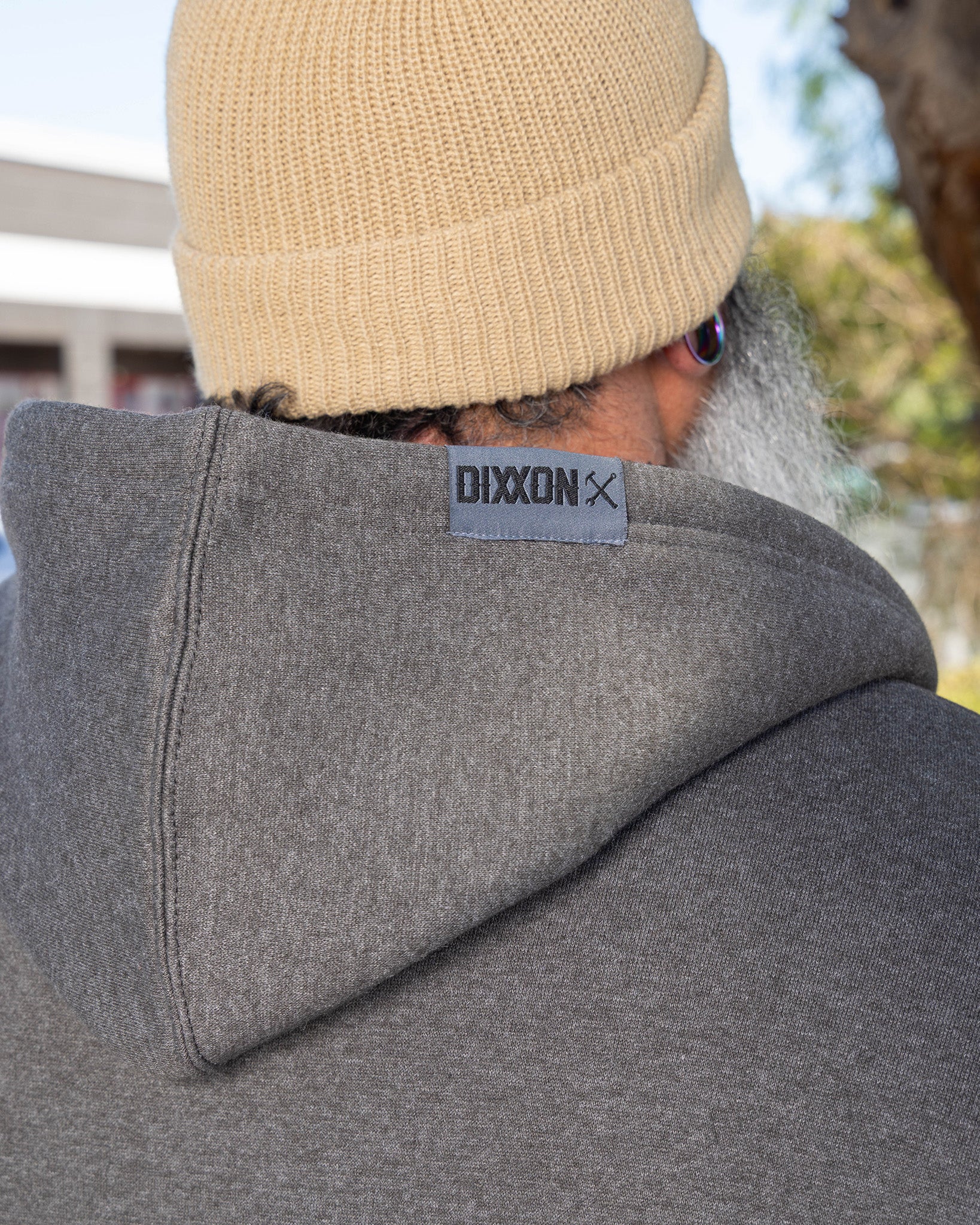 Sherpa Lined Zip Up Hoodie - Heather Charcoal - Image 7