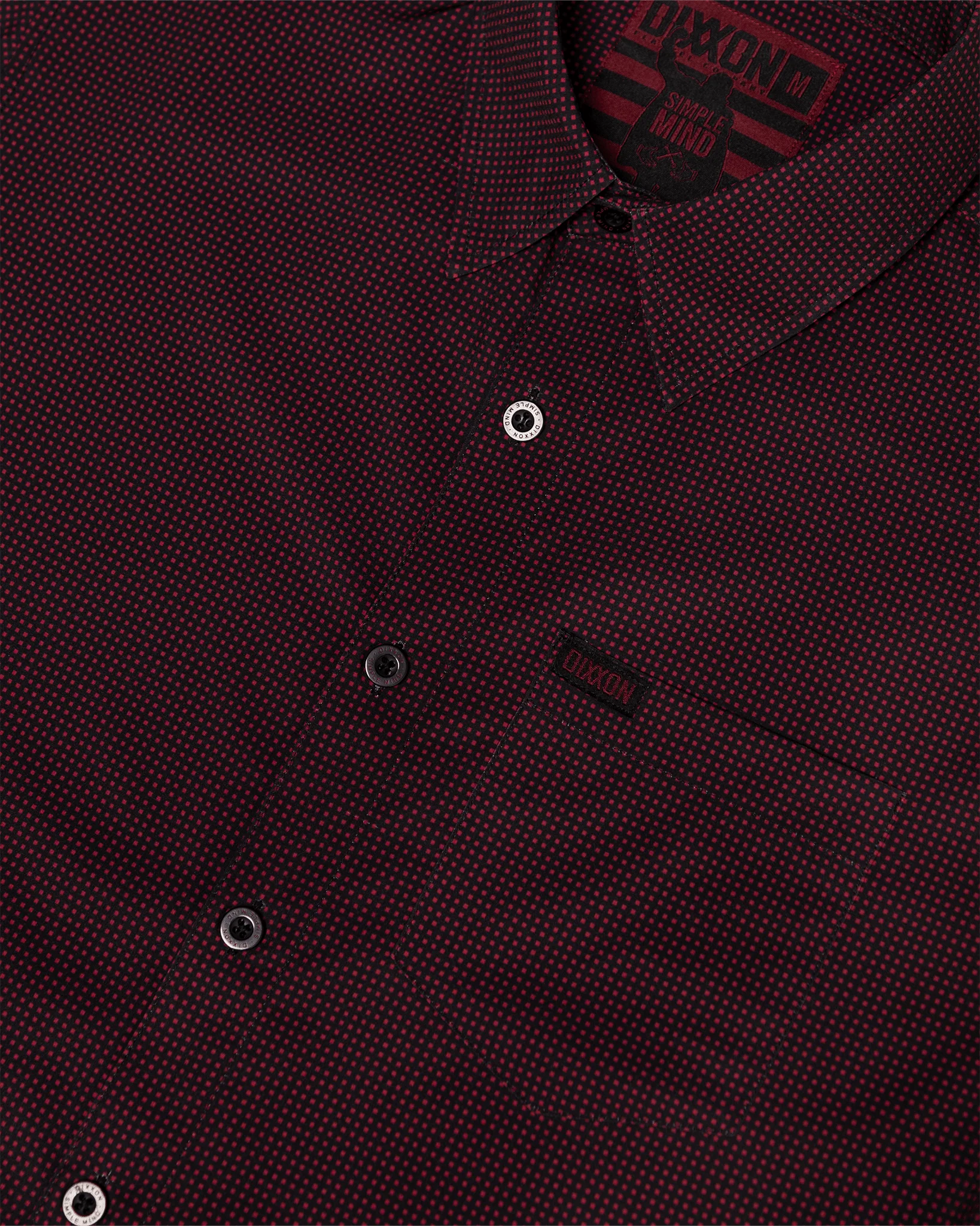 Simple Mind Party Shirt - Black & Red - Image 8